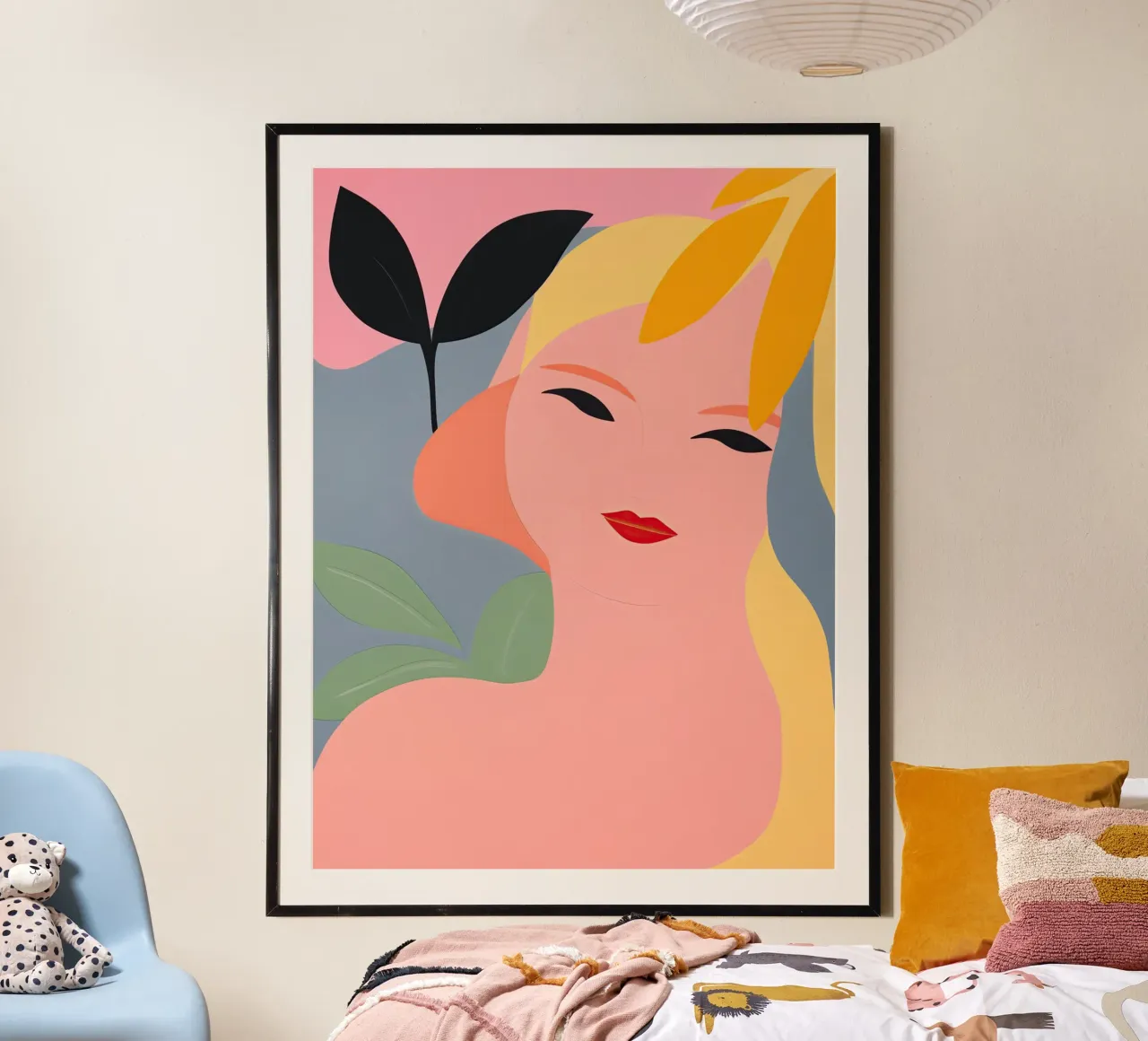 Prendendo il sole | Ritratto minimalista di donna poster da Autofocus