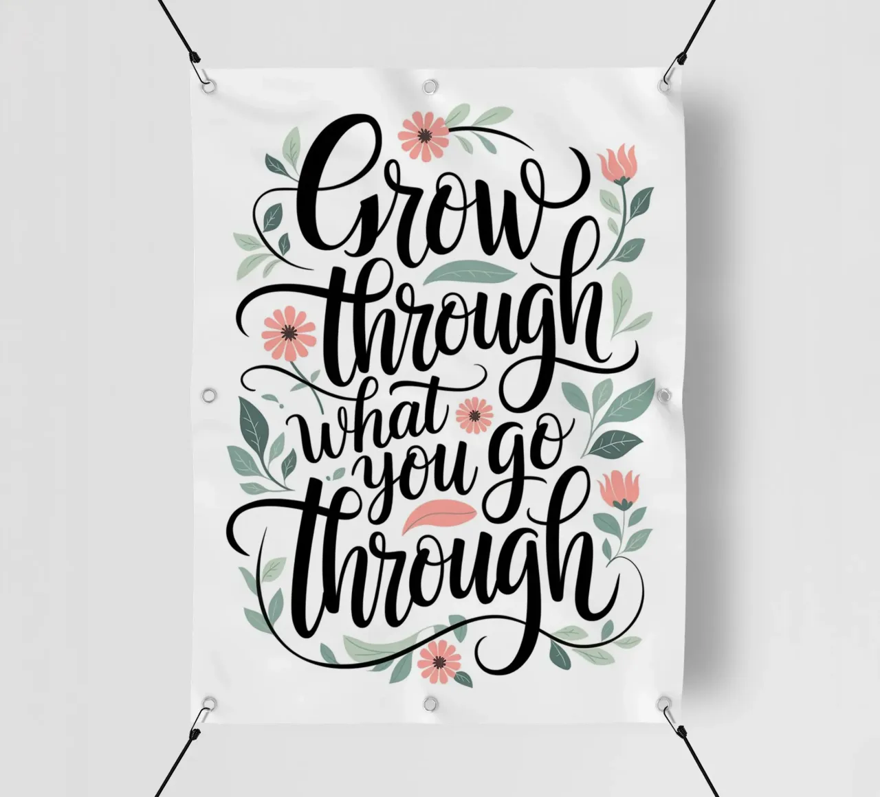 Grow Through What You Go Through pvc cover by logic