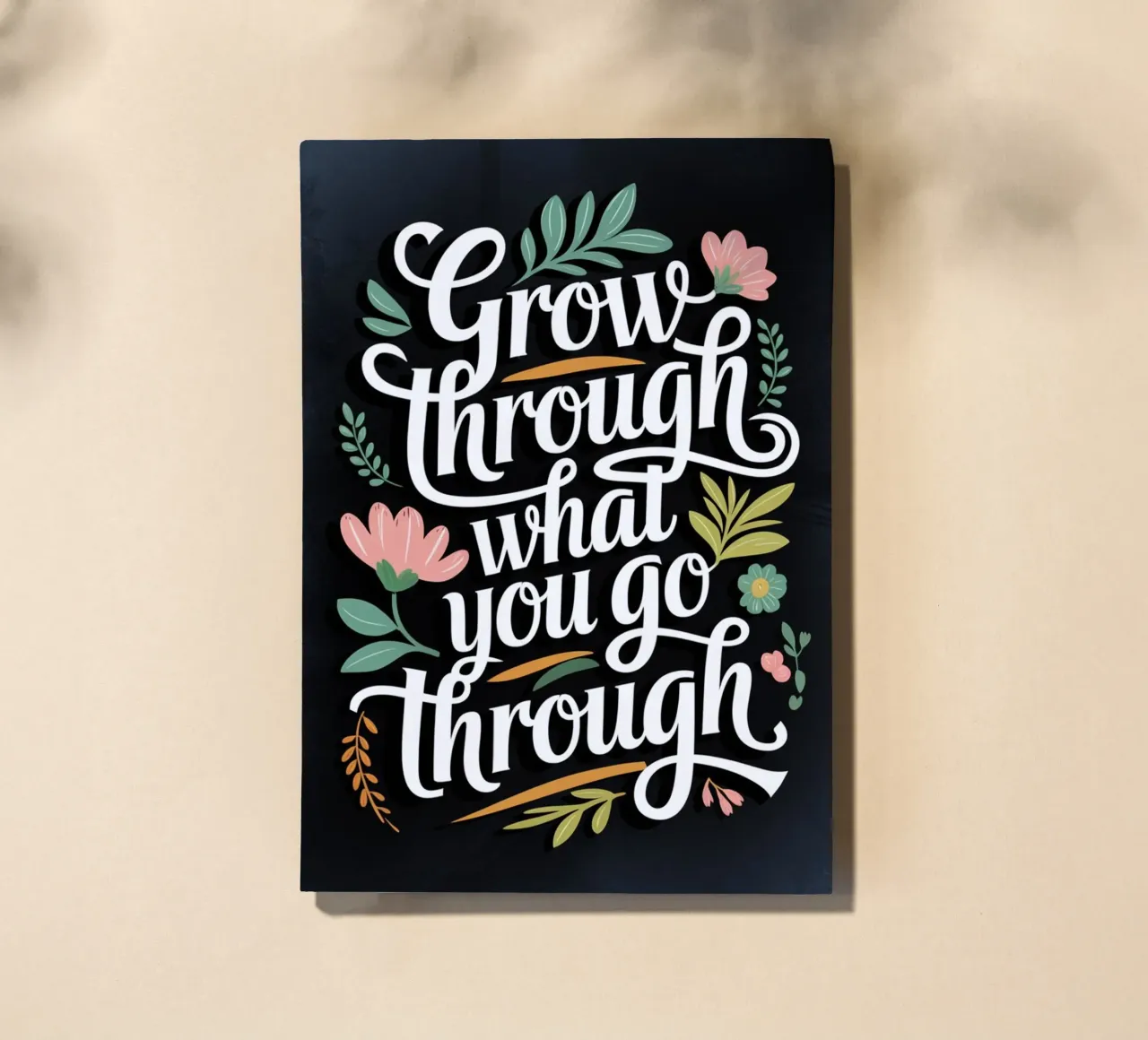 Grow Through What You Go Through notebook by logic