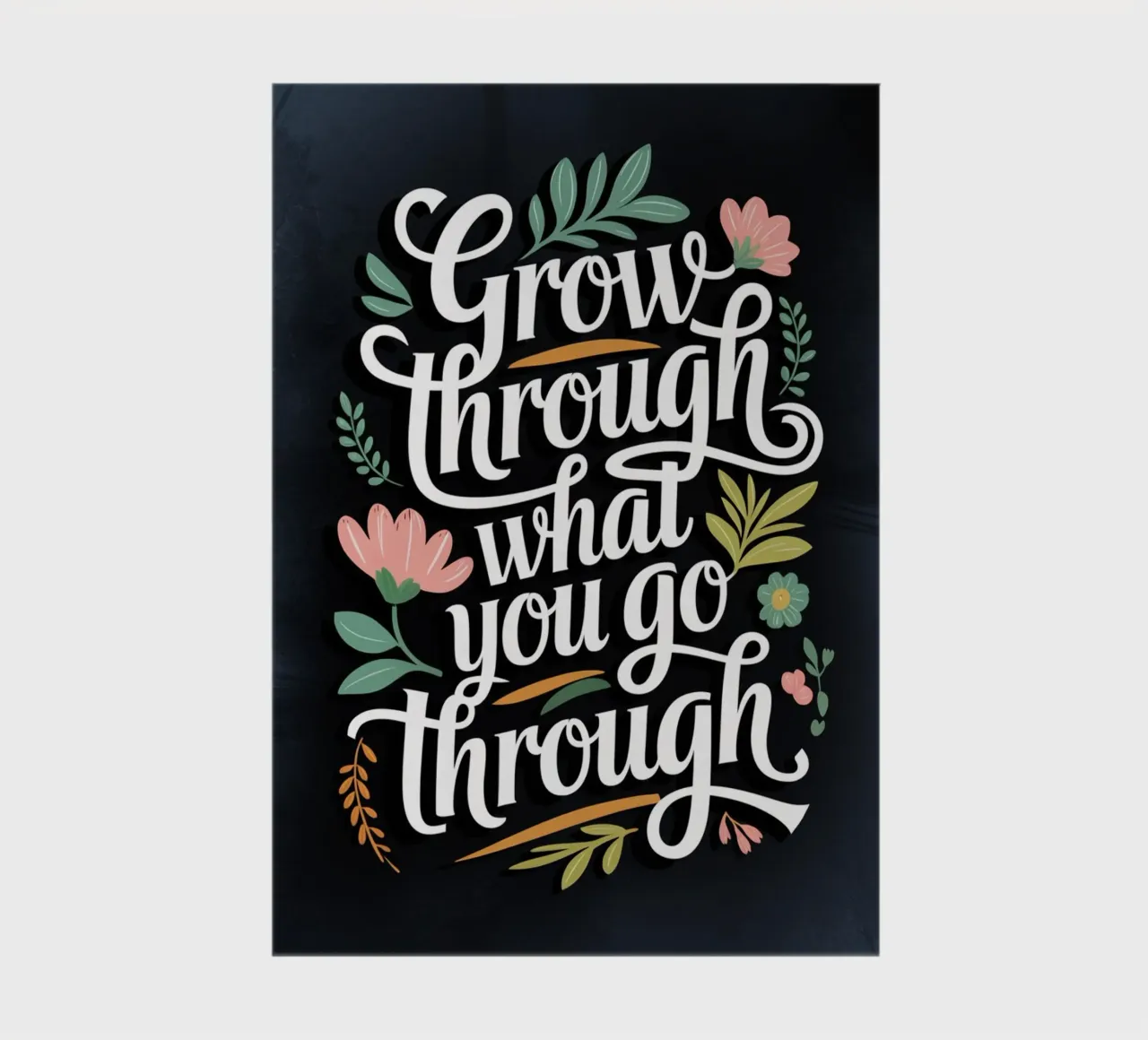 Grow Through What You Go Through notebook by logic