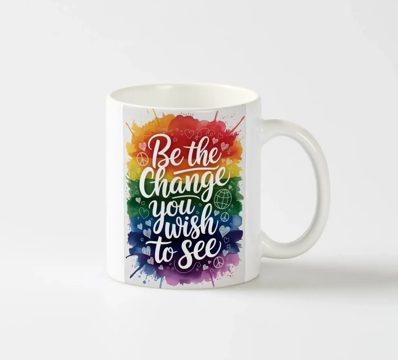 Siate il cambiamento che desiderate vedere tazza in ceramica da logic