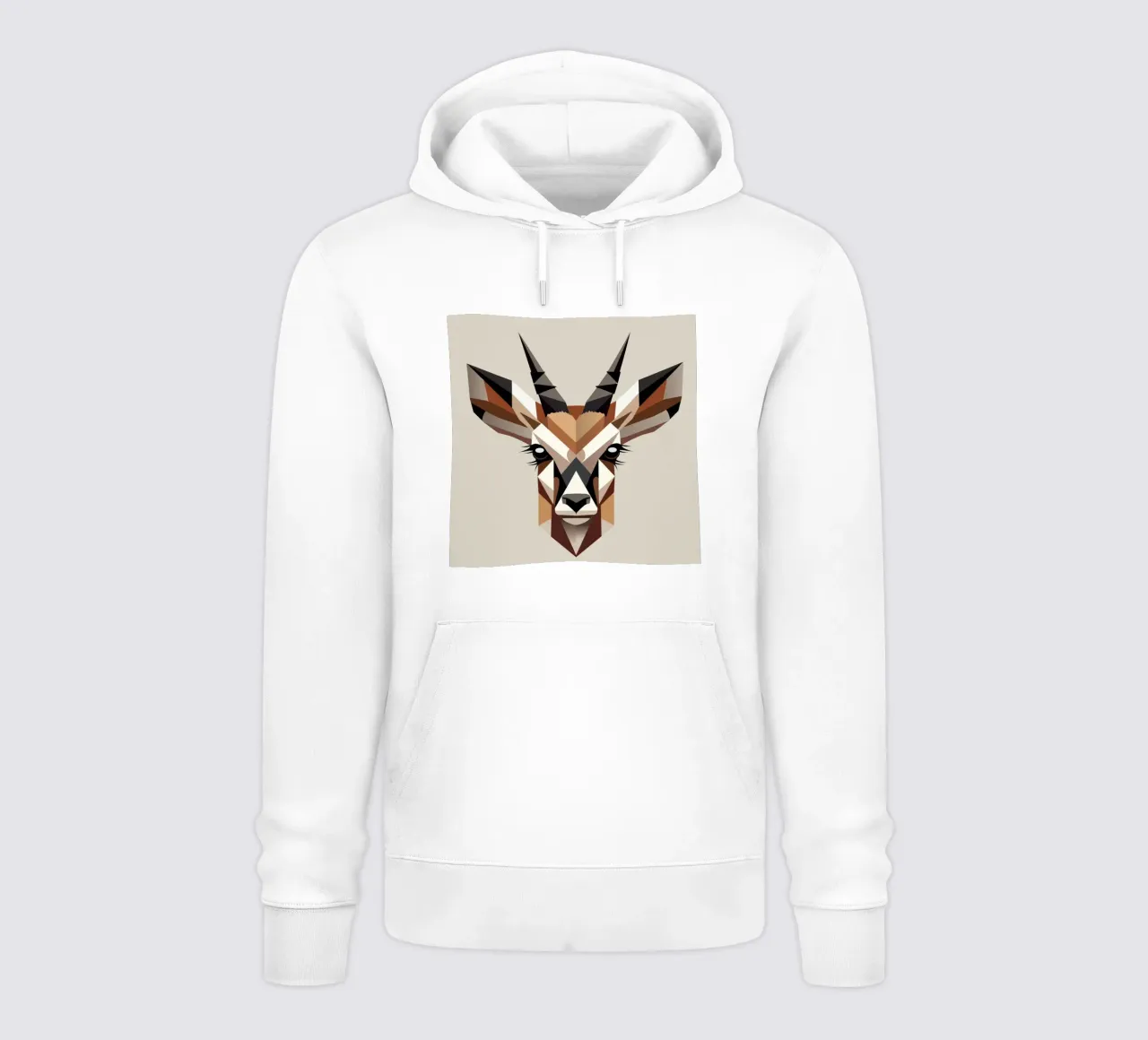 Testa d'antilope geometrica - eleganza e natura selvaggia insieme felpa con cappuccio da namosh