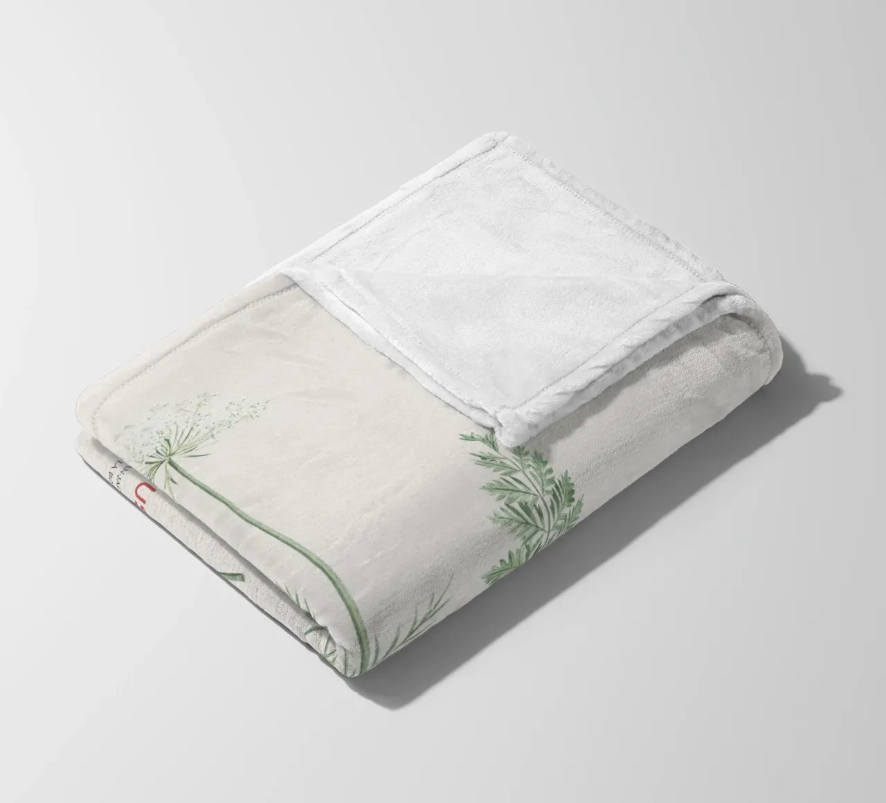 Wilde Möhre oder Daucus carota Fleecedecke von Vintagrafica