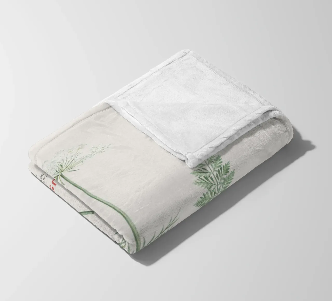 Wilde Möhre oder Daucus carota Fleecedecke von Vintagrafica