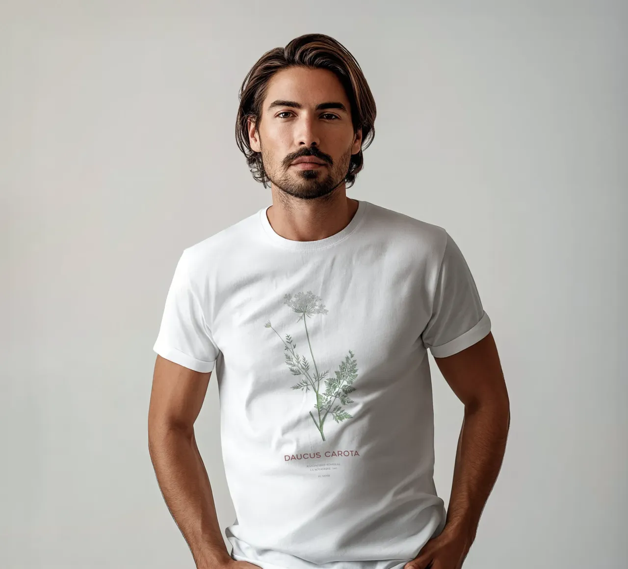Wilde Möhre oder Daucus carota T-Shirt von Vintagrafica