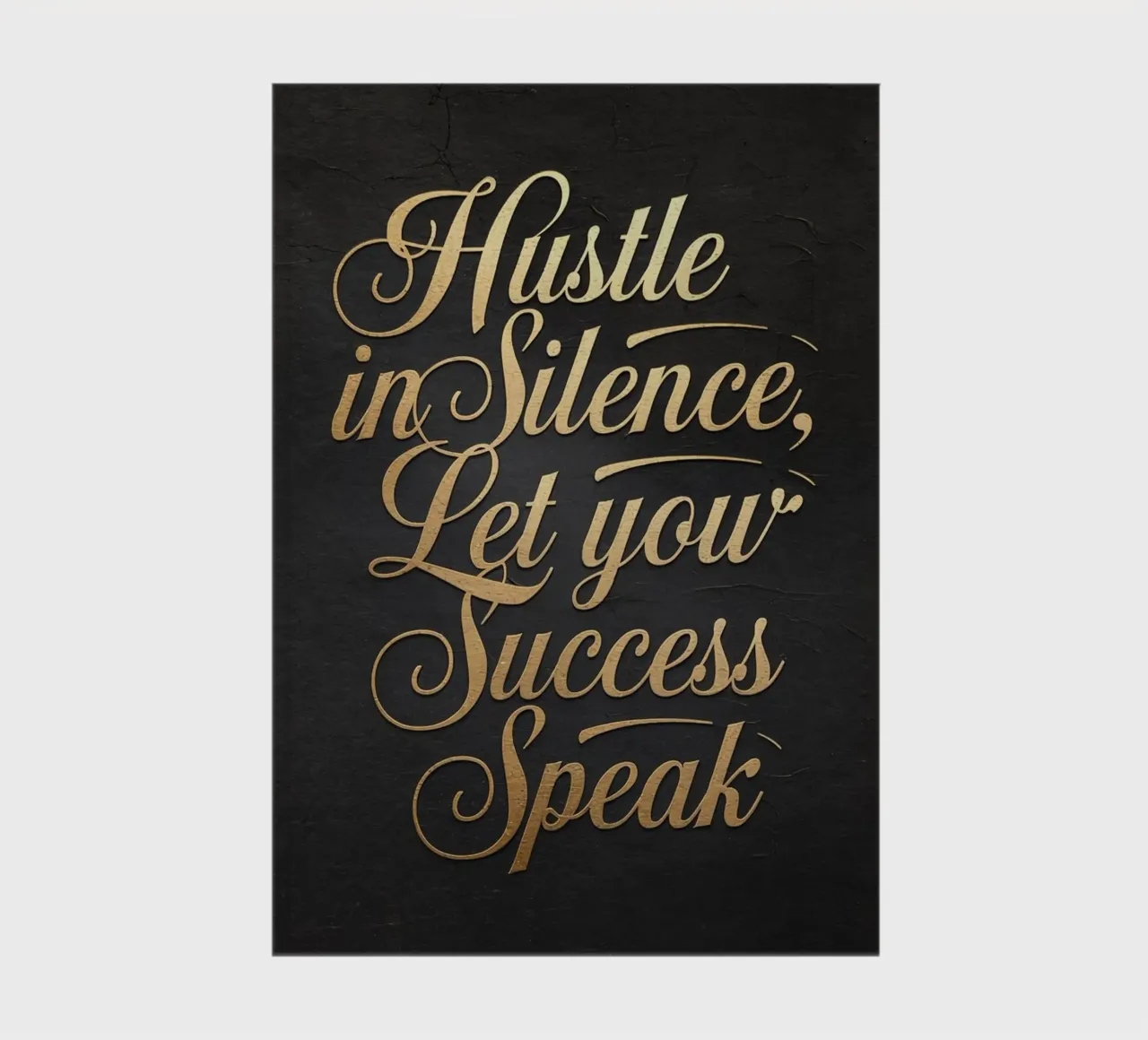 Hustle in Silence, Let Your Success Speak notebook by logic