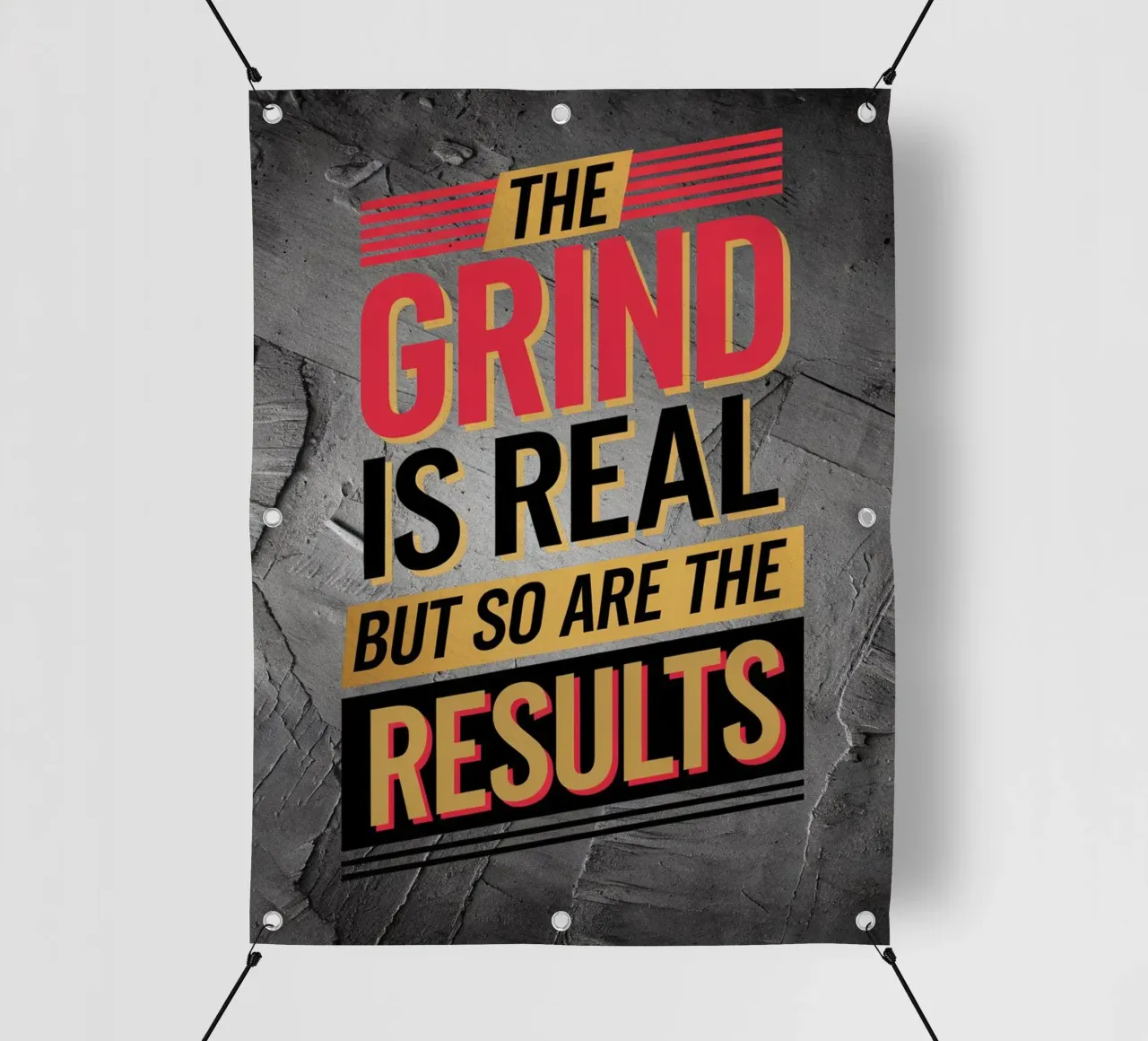 The Grind is Real, But So Are the Results pvc cover by logic