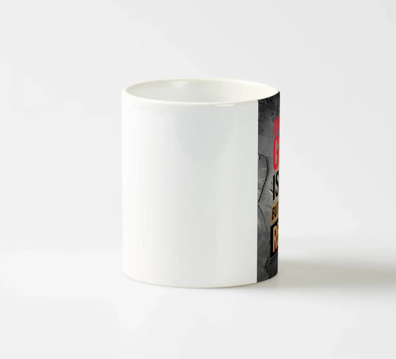 The Grind is Real, But So Are the Results ceramic mug by logic