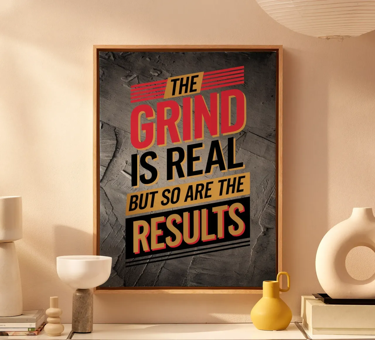 The Grind is Real, But So Are the Results canvas by logic