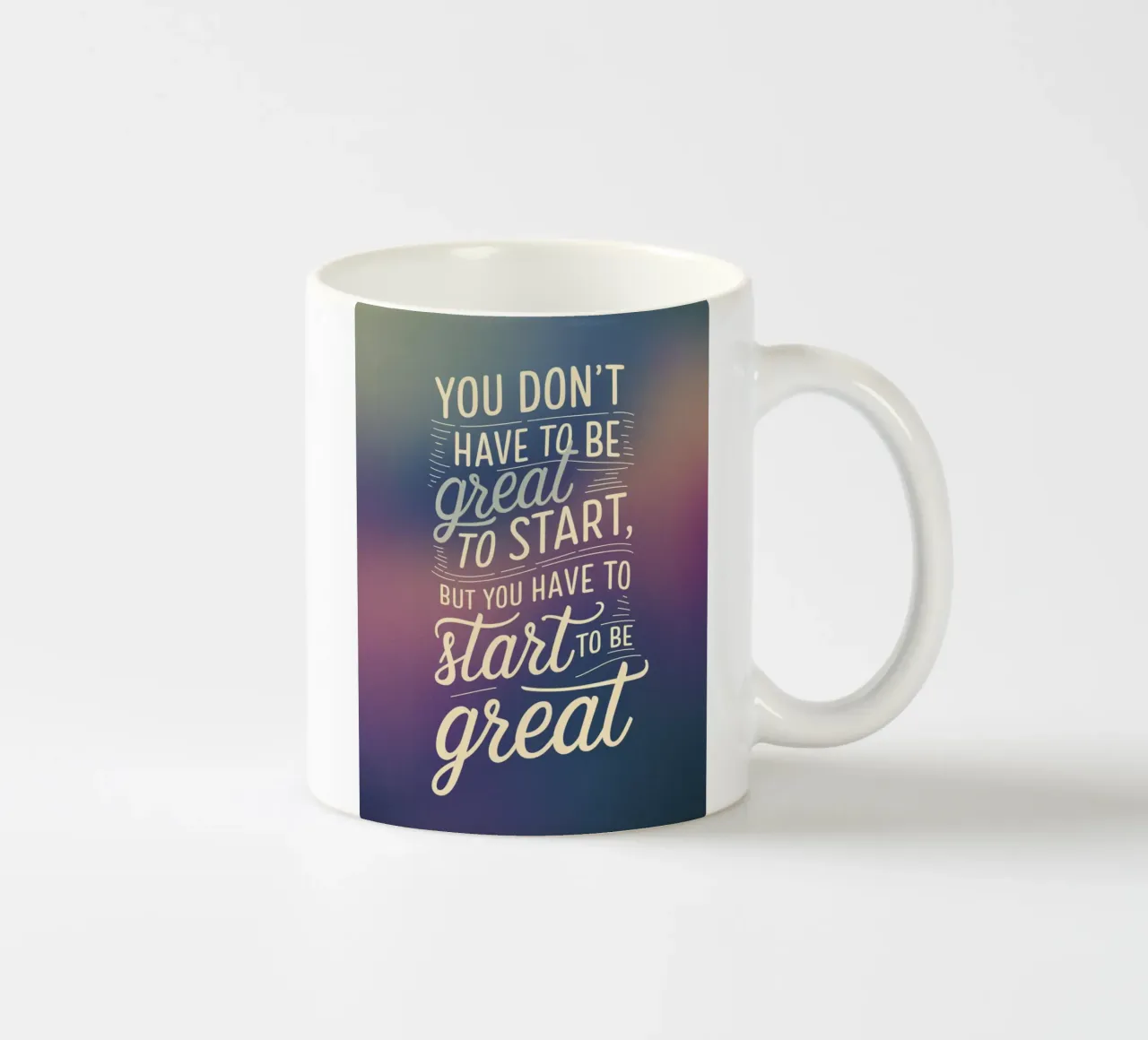 You Don’t Have to Be Great to Start, But You ceramic mug by logic
