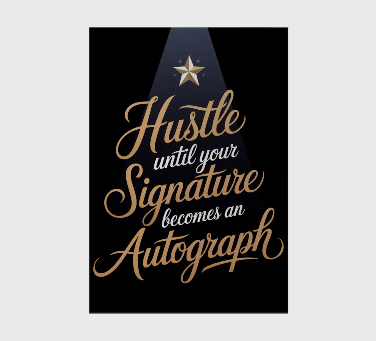 Hustle Until Your Signature Becomes an Autograph notebook by logic