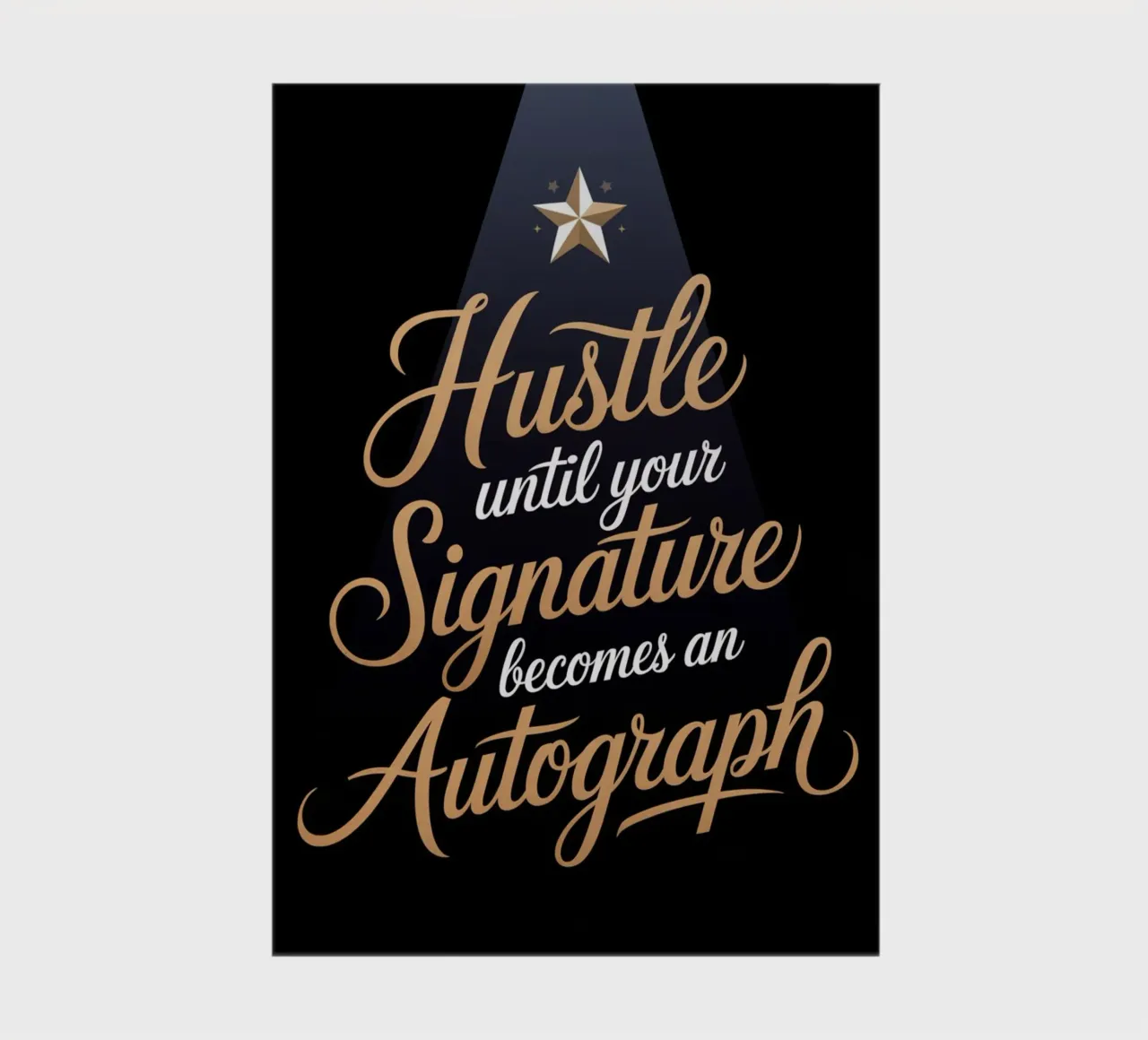 Hustle Until Your Signature Becomes an Autograph notebook by logic