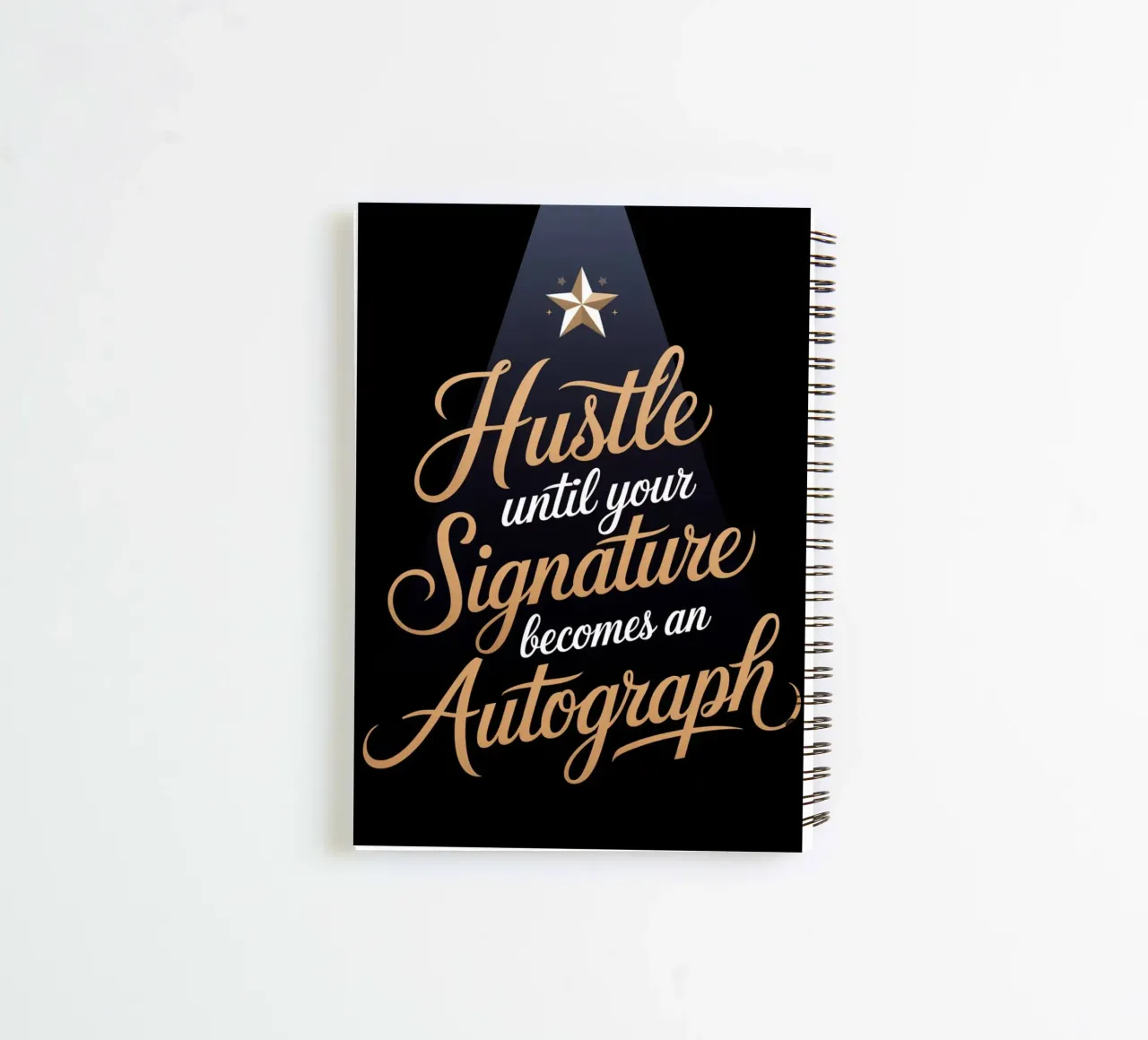 Hustle Until Your Signature Becomes an Autograph spiral notebook by logic