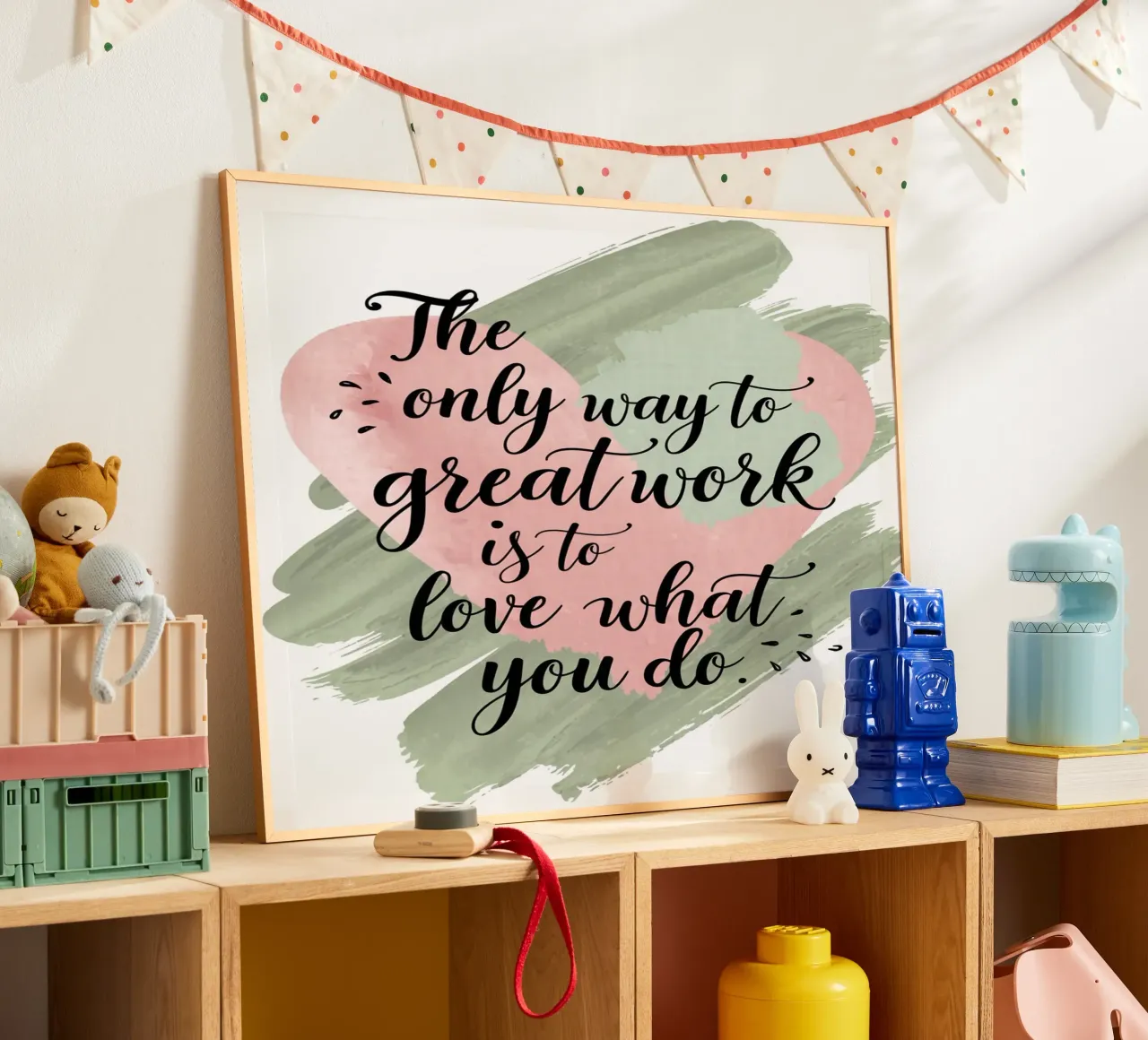 The only way to do great work is to love what you do. hahnemühle by logic