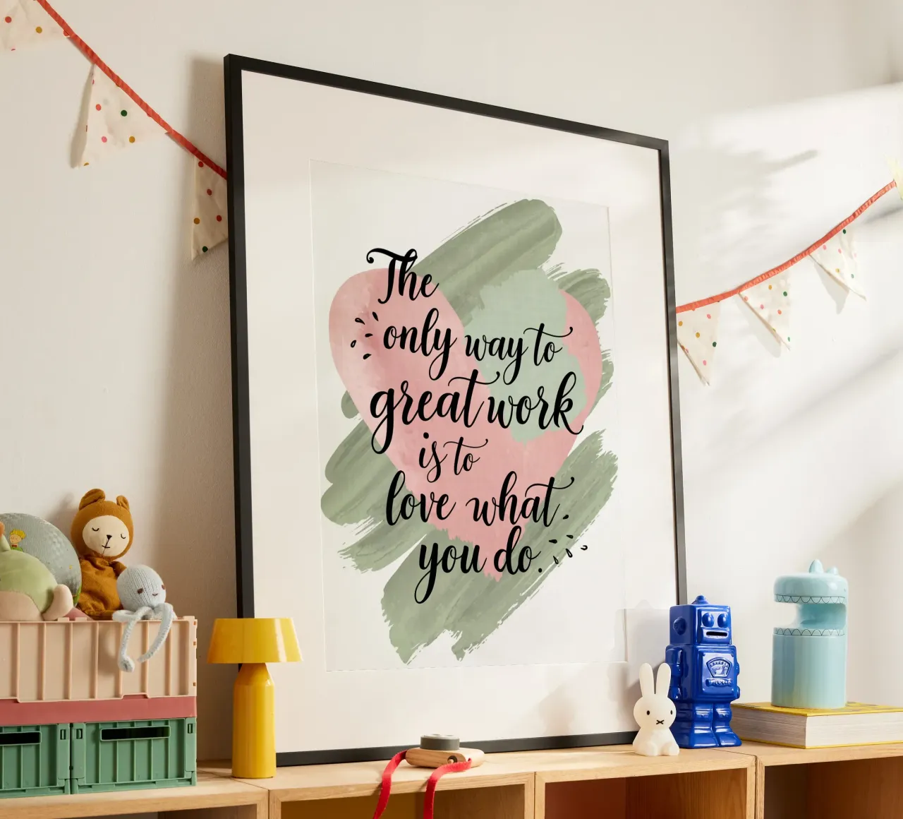 The only way to do great work is to love what you do. hahnemühle by logic