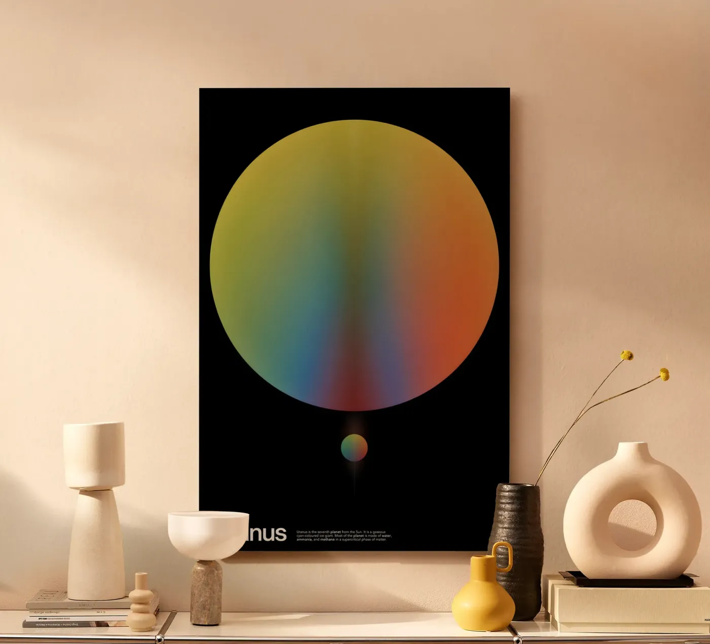 Uranus aluminium-dibond van Attaboy Dsgn