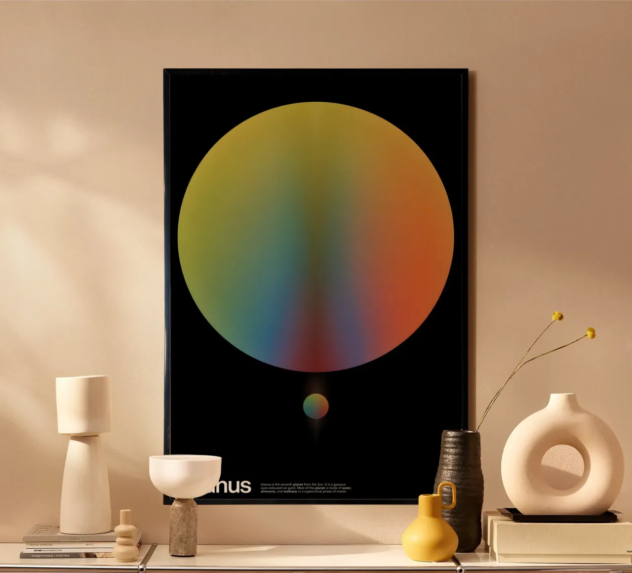 Uranus poster con telaio in plastica da Attaboy Dsgn