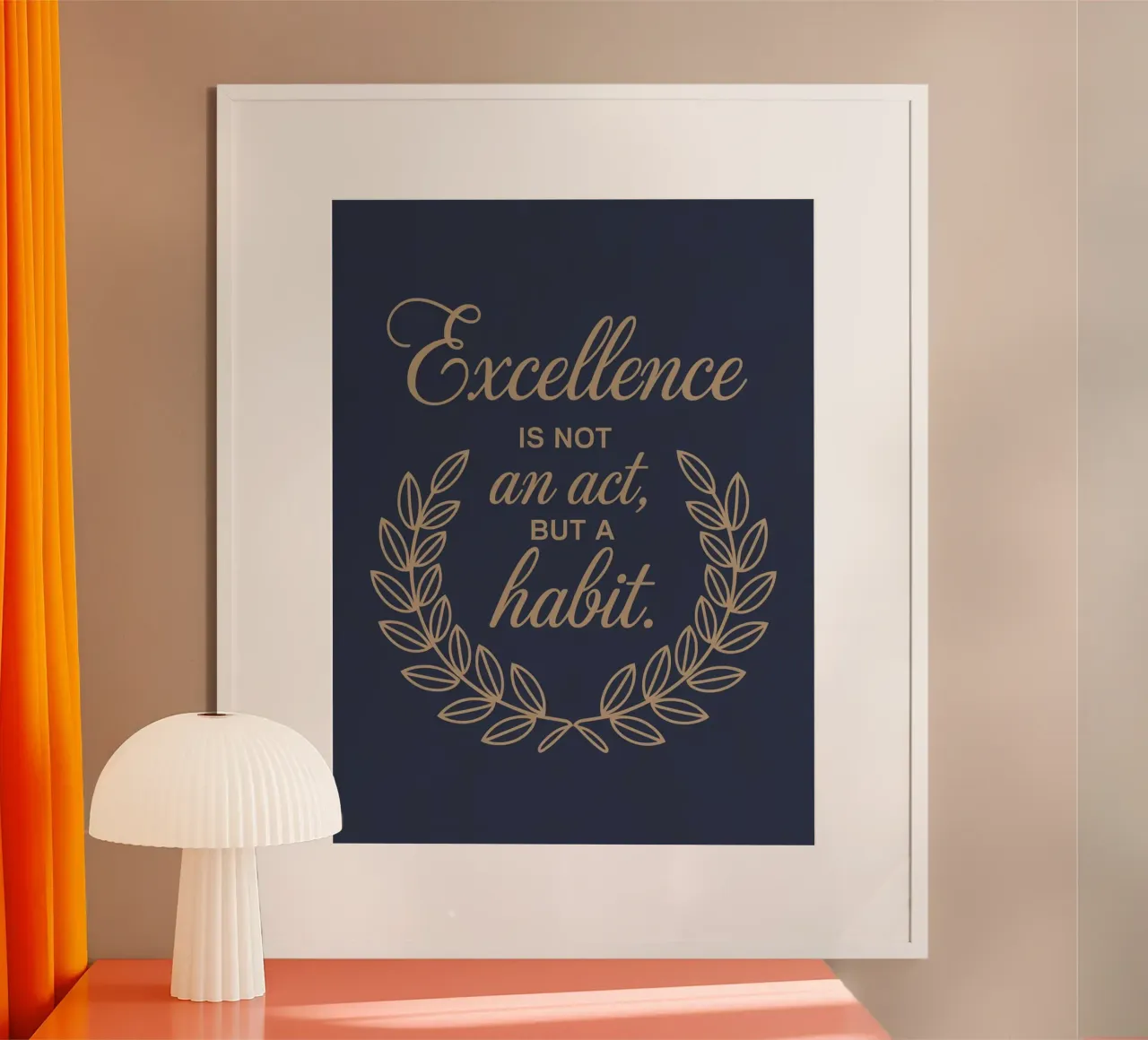 L'eccellenza non è un atto, ma un'abitudine. poster da logic