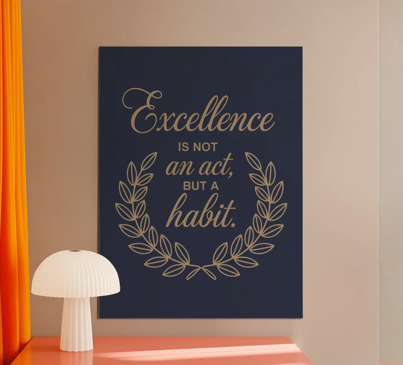 L'eccellenza non è un atto, ma un'abitudine. poster da logic