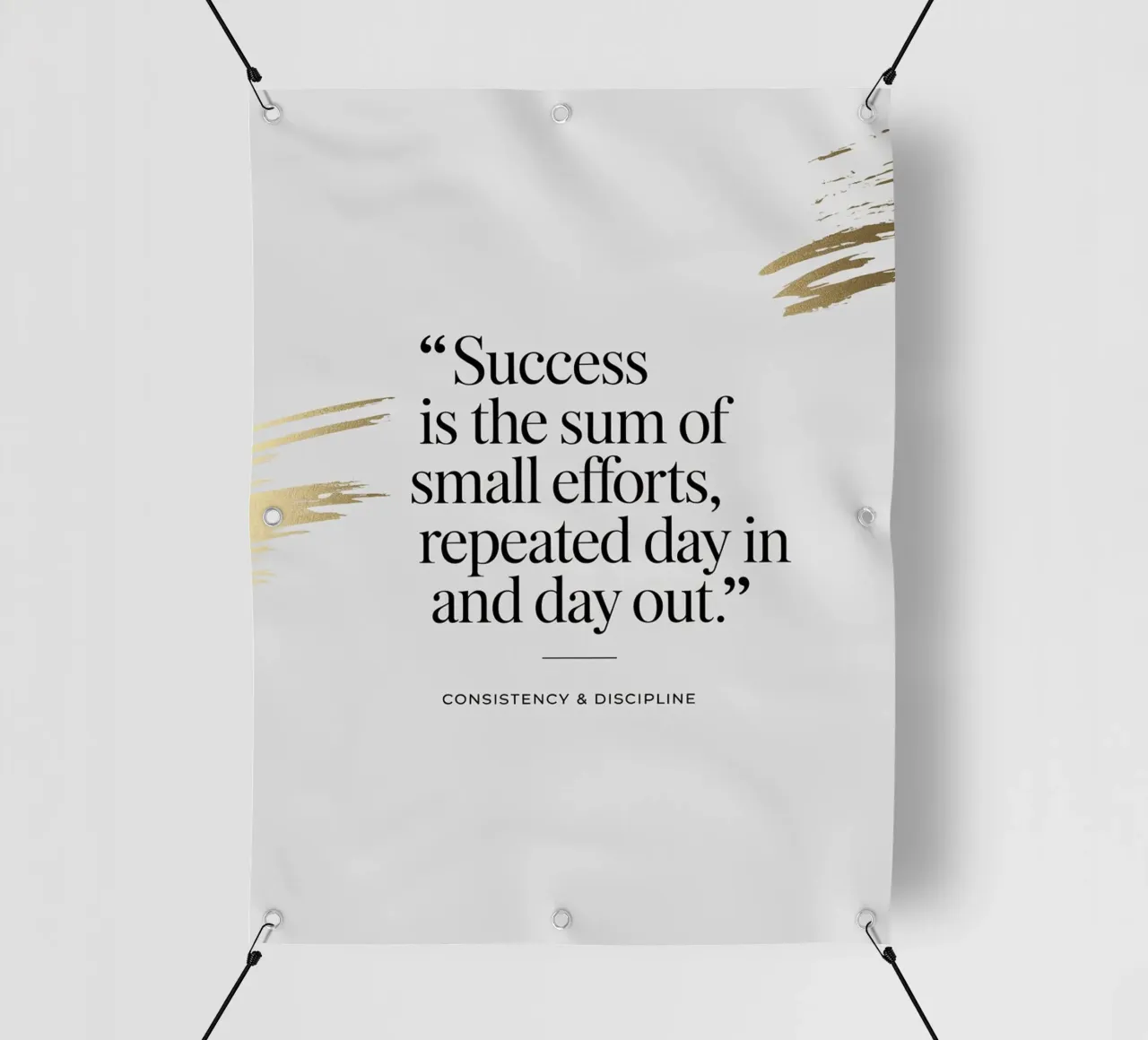 Success is the sum of small efforts, repeated day in and day pvc cover by logic