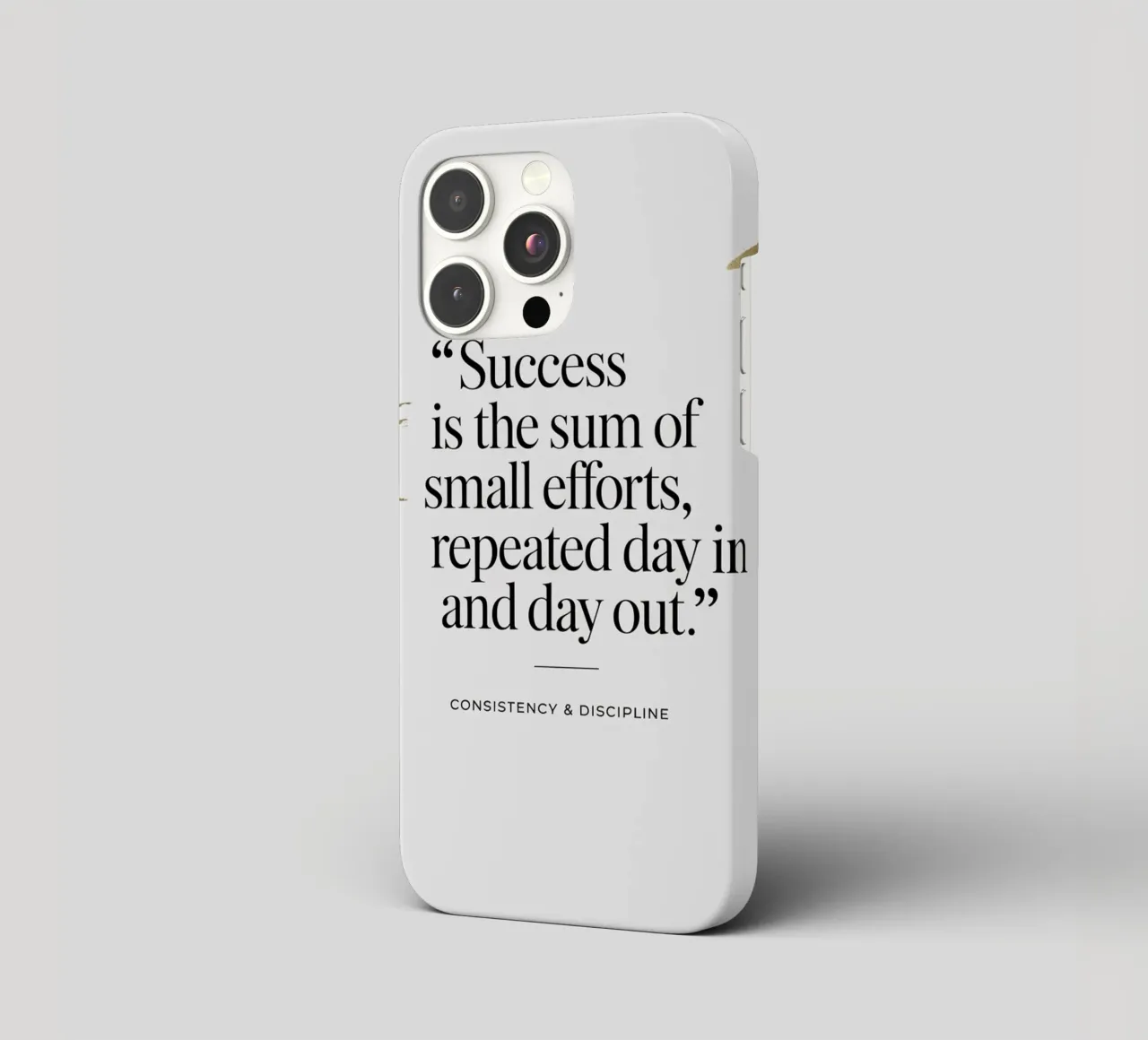 Success is the sum of small efforts, repeated day in and day iphone case by logic
