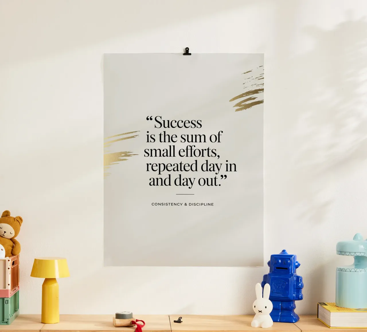 Success is the sum of small efforts, repeated day in and day hahnemühle by logic