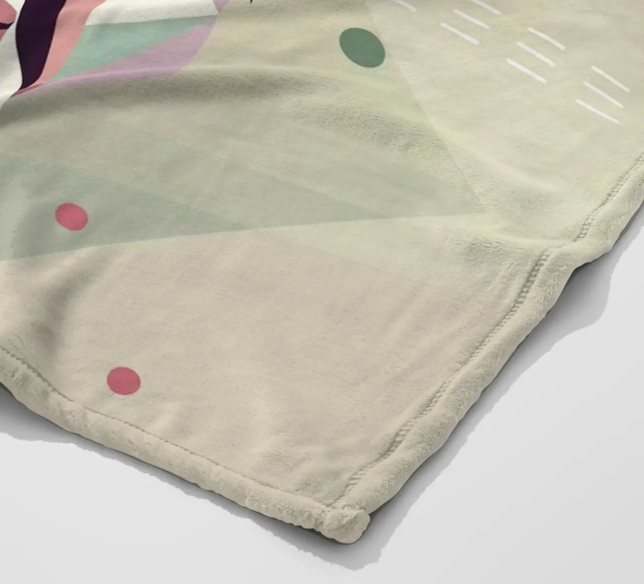 Testa dikdik geometrica e colorata - eleganza moderna coperta in pile da namosh