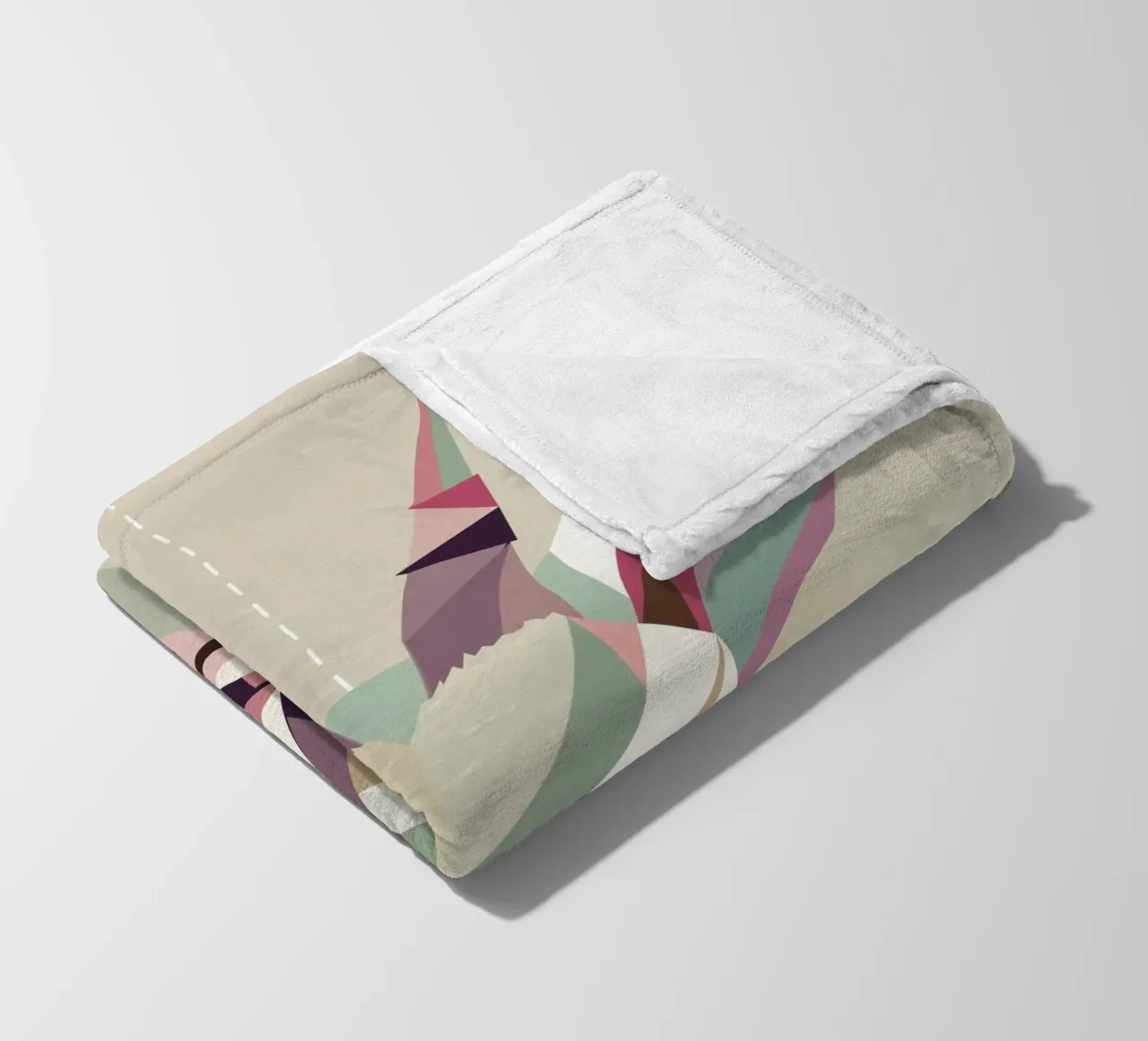 Testa dikdik geometrica e colorata - eleganza moderna coperta in pile da namosh