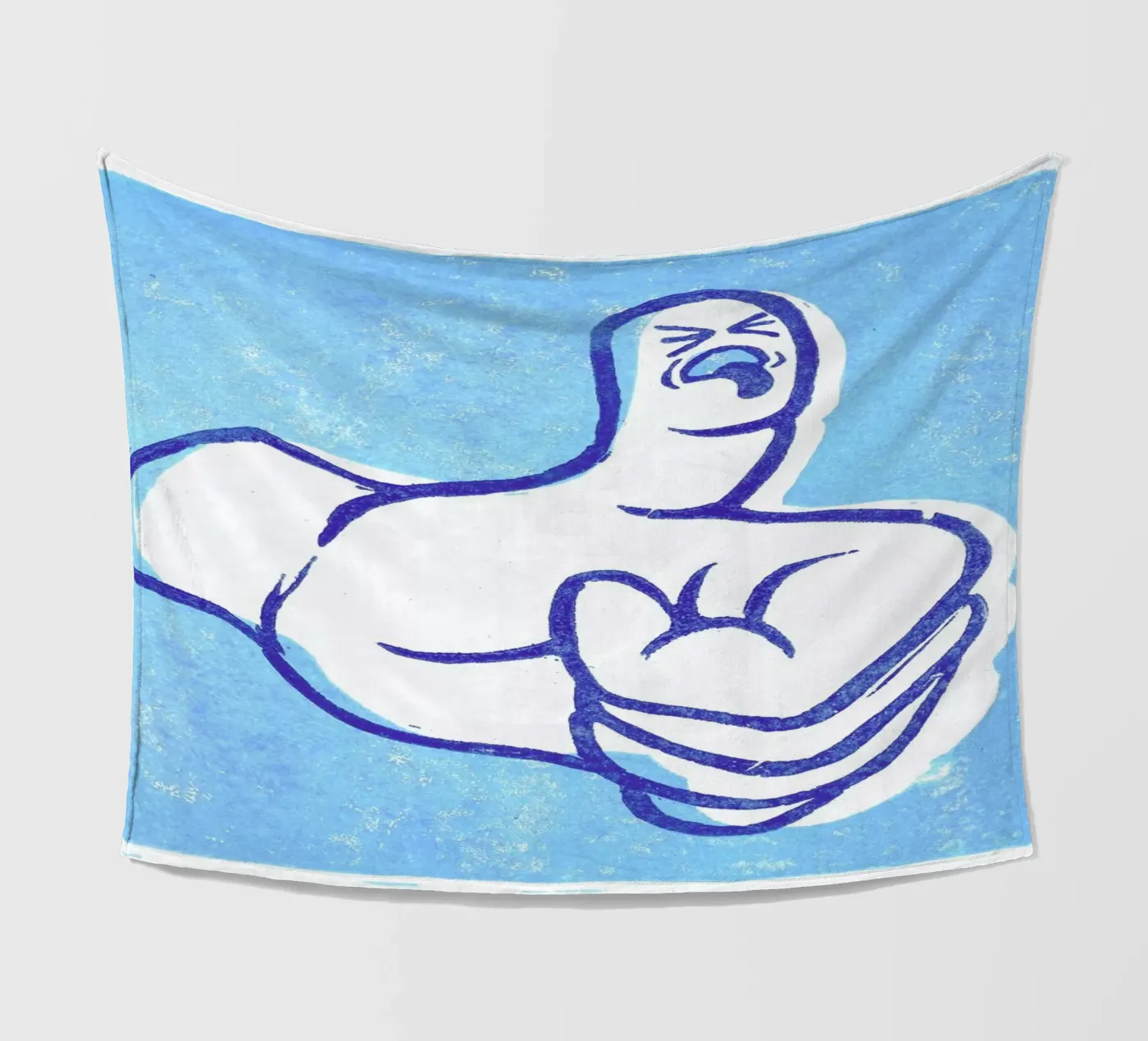 Thumbs Up! fleece blanket by Anna Fietta