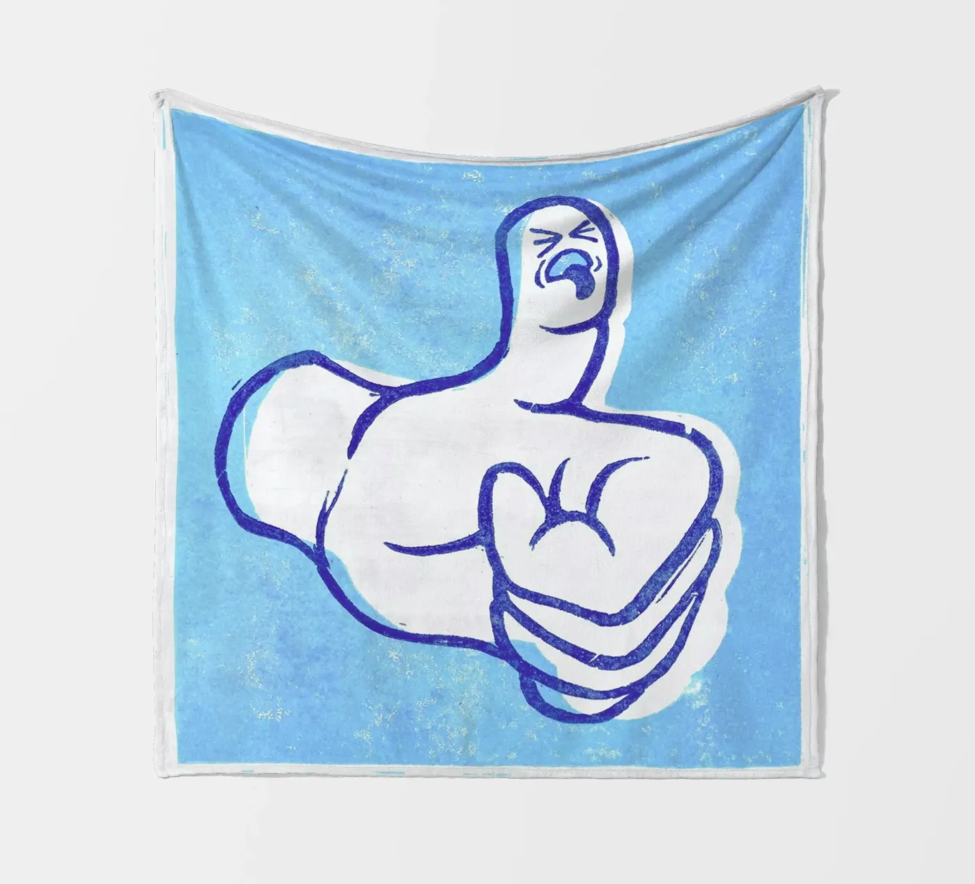 Thumbs Up! fleece blanket by Anna Fietta