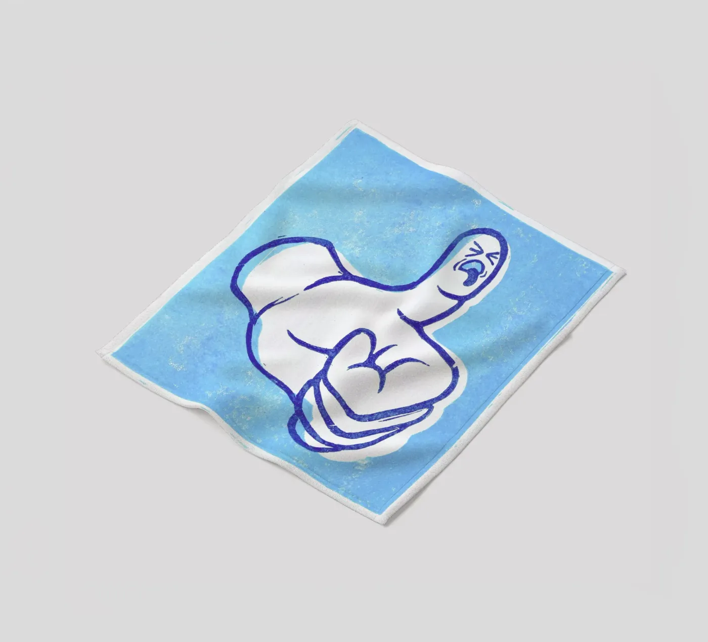 Thumbs Up! fleece blanket by Anna Fietta