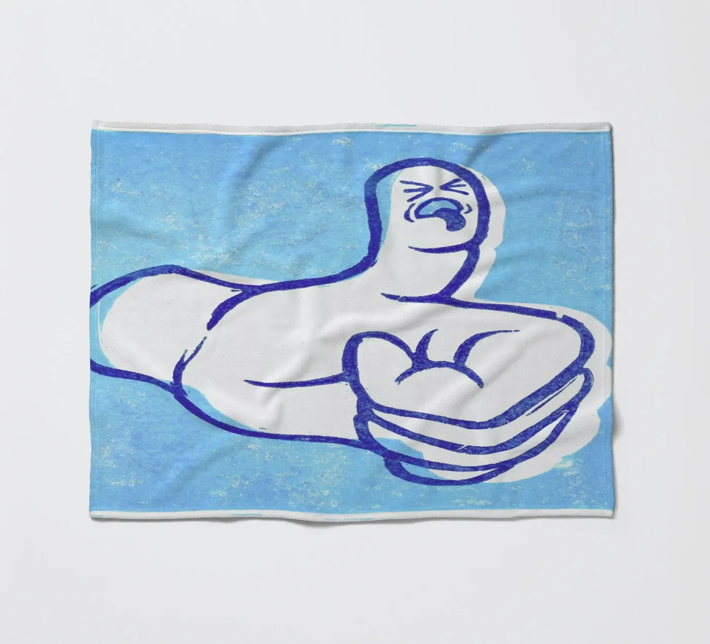 Thumbs Up! fleece blanket by Anna Fietta
