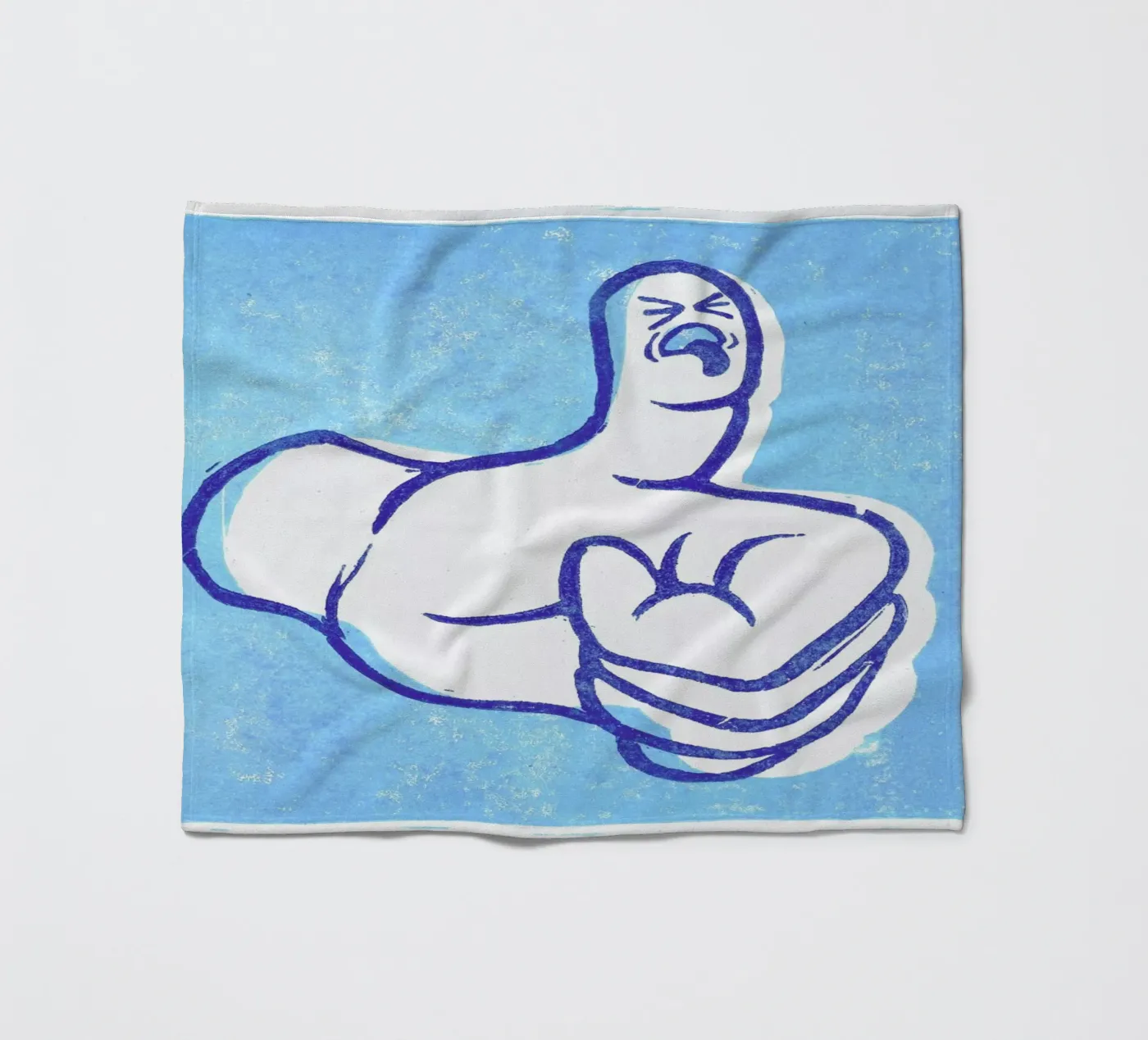 Thumbs Up! fleece blanket by Anna Fietta