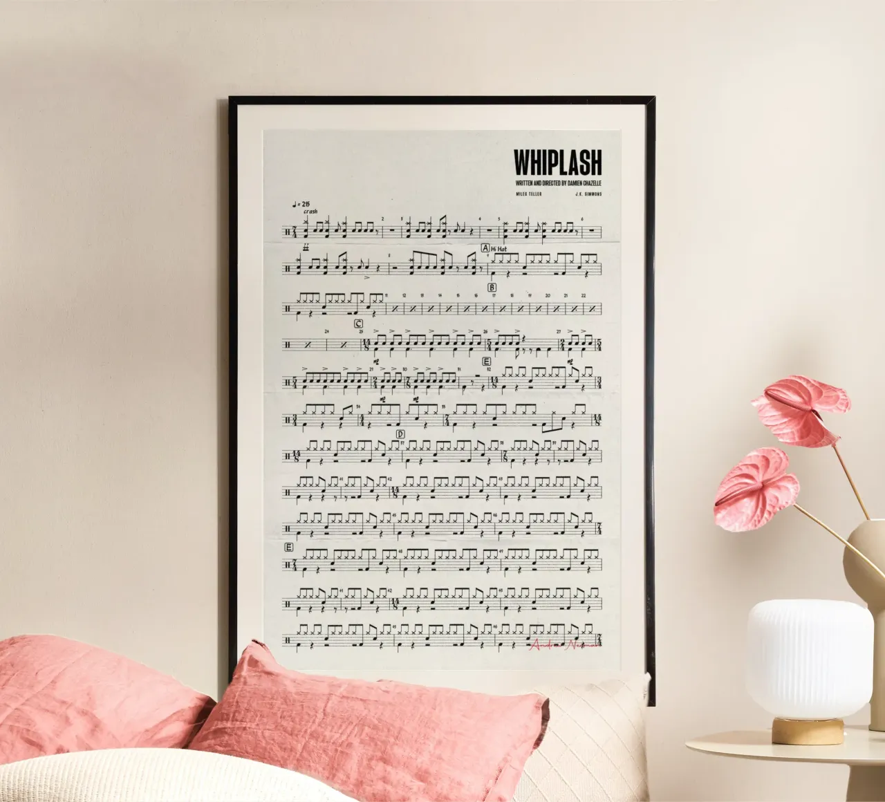 Whiplash Movie poster da Attaboy Dsgn