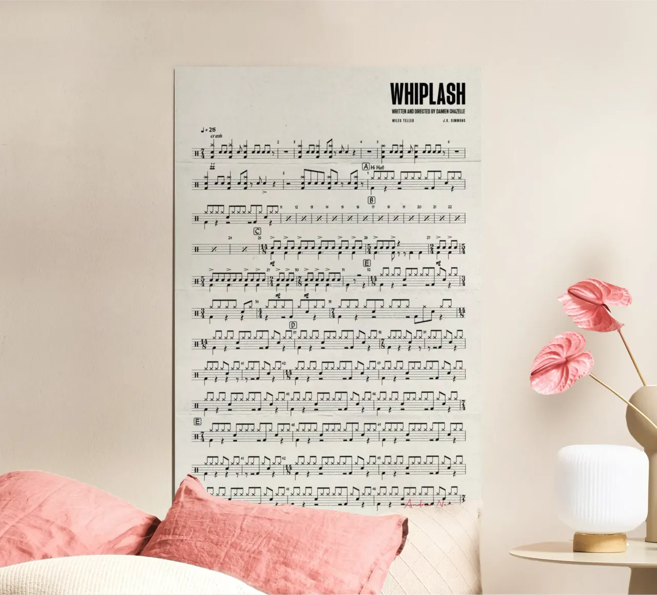 Whiplash Movie poster da Attaboy Dsgn