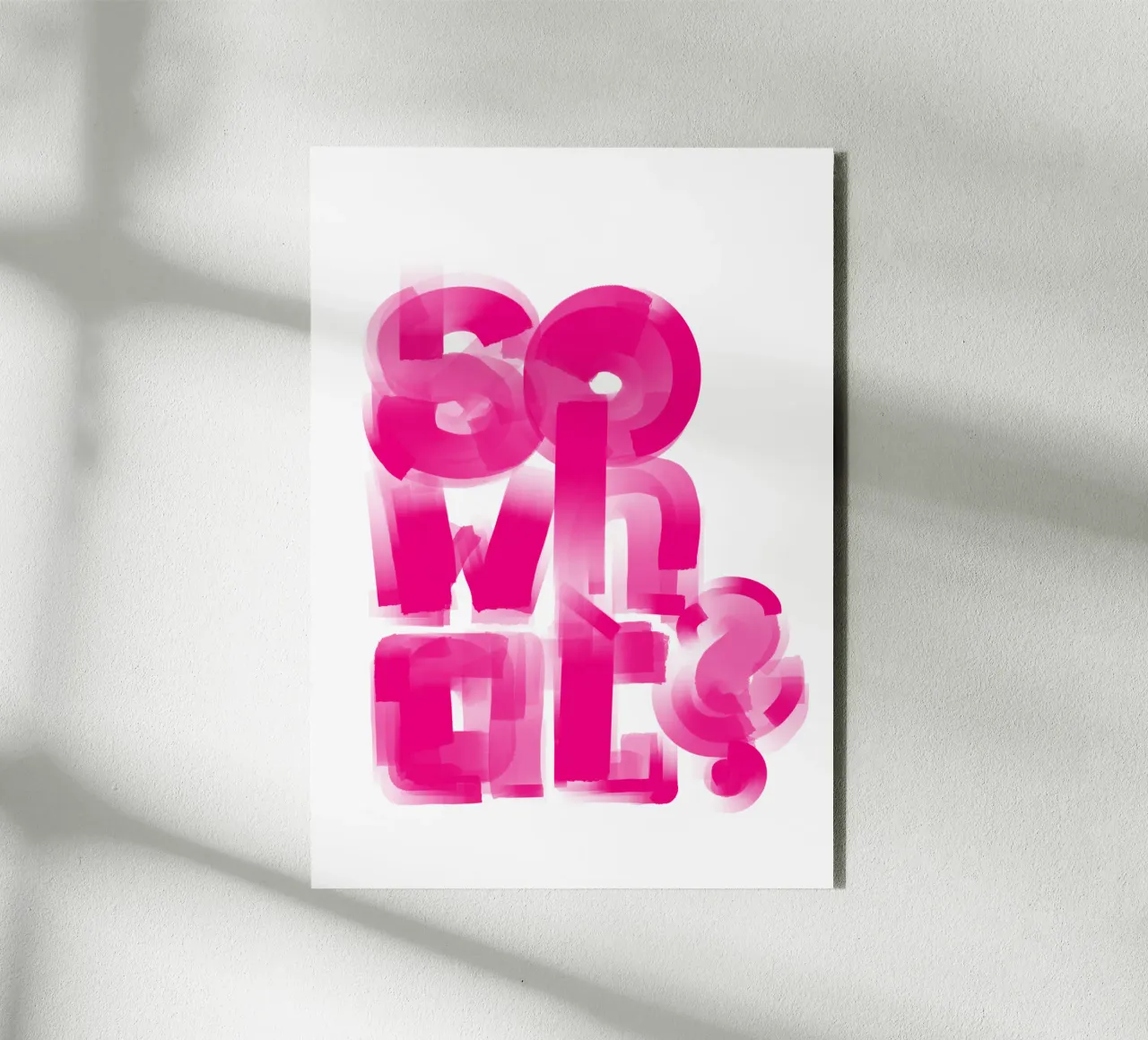 So what? alluminio dibond da LIMITED EDITION LETTERS