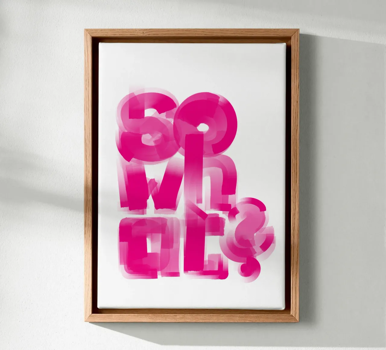 So what? tela con Cornice a cassetta da LIMITED EDITION LETTERS