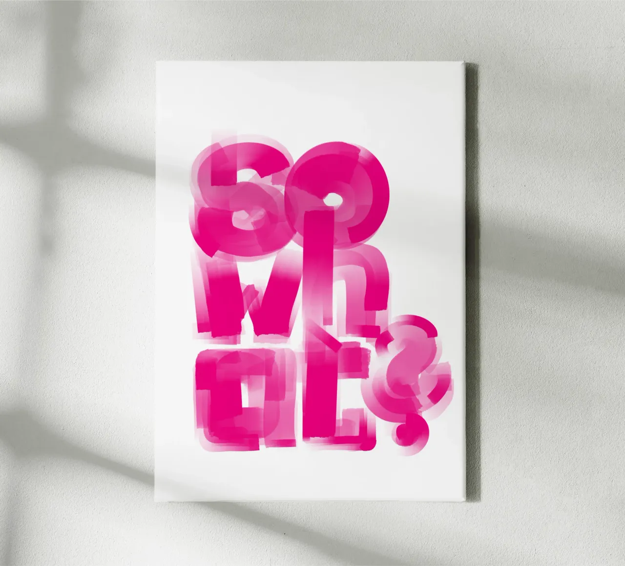 So what? tela con Cornice a cassetta da LIMITED EDITION LETTERS