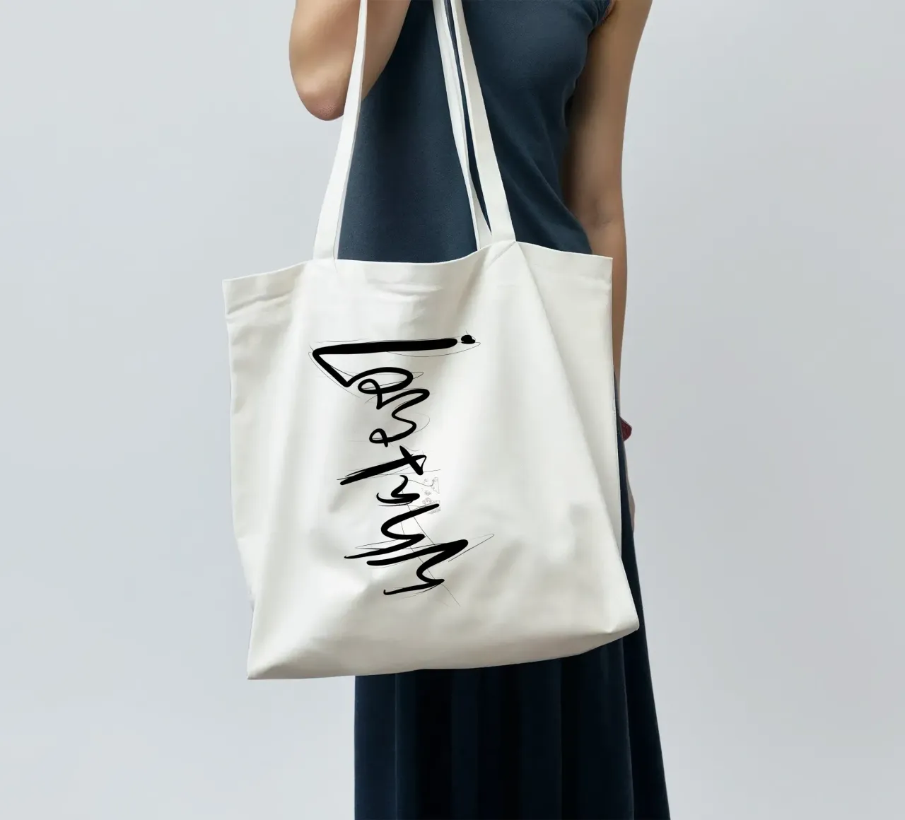 Whatever! borsa in juta da LIMITED EDITION LETTERS