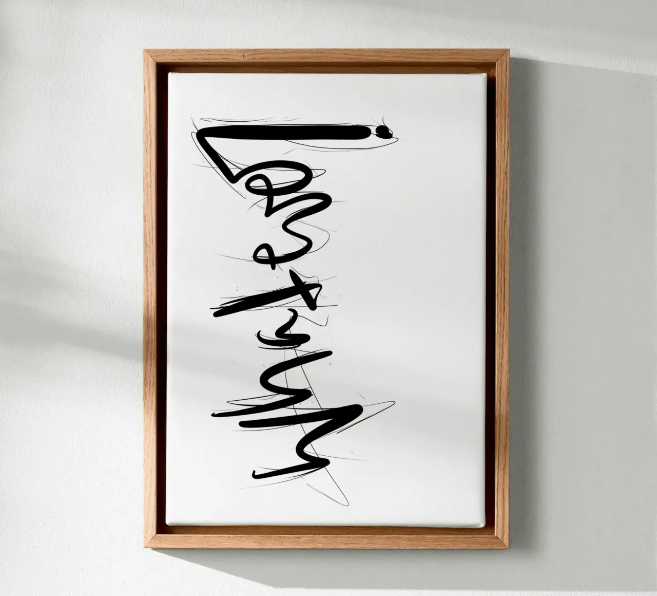 Whatever! tela con Cornice a cassetta da LIMITED EDITION LETTERS