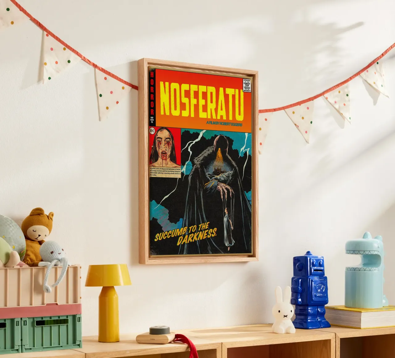 Nosferatu (2024) Movie tela con Cornice a cassetta da Attaboy Dsgn