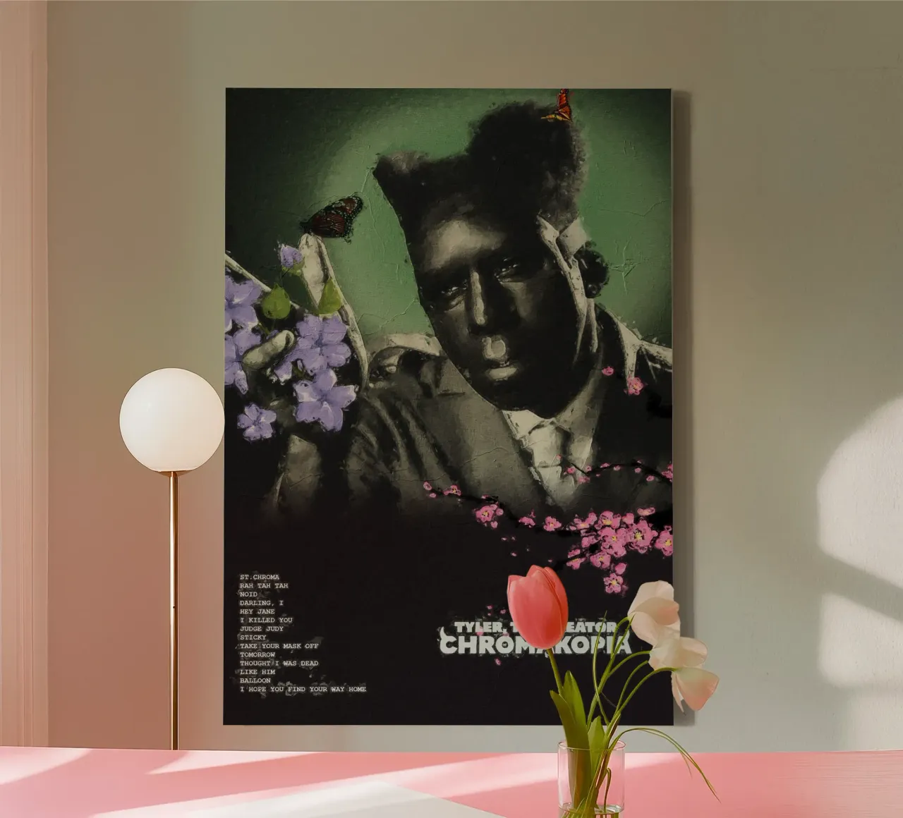 Chromakopia Tyler The Creator tela da Attaboy Dsgn