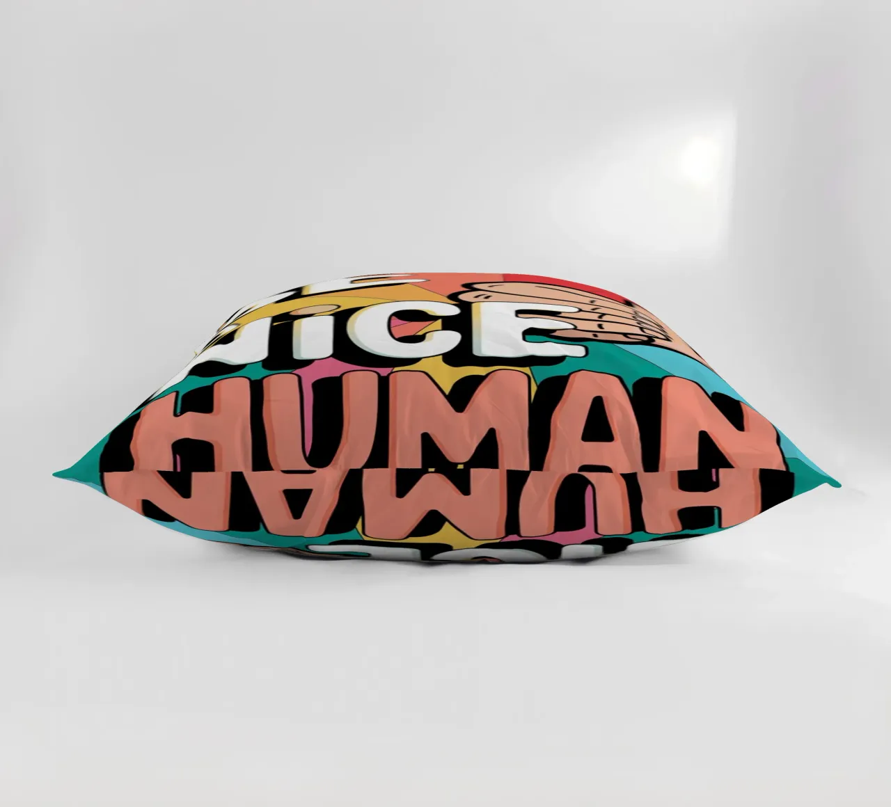 Sii un essere umano gentile cuscino da logic