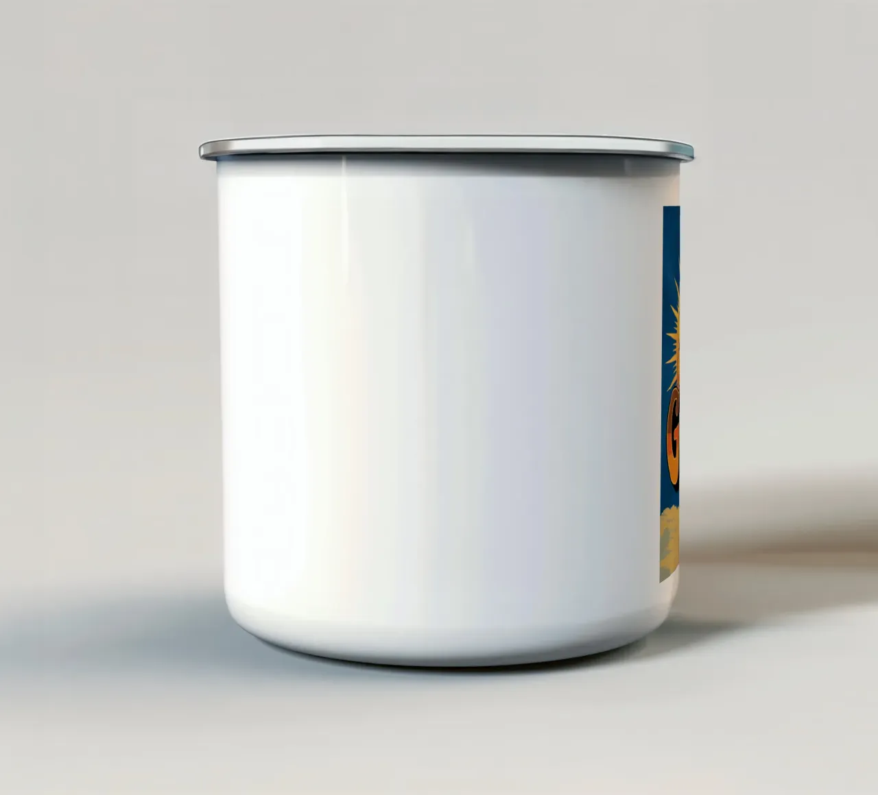 Resta d'oro tazza in smalto da logic