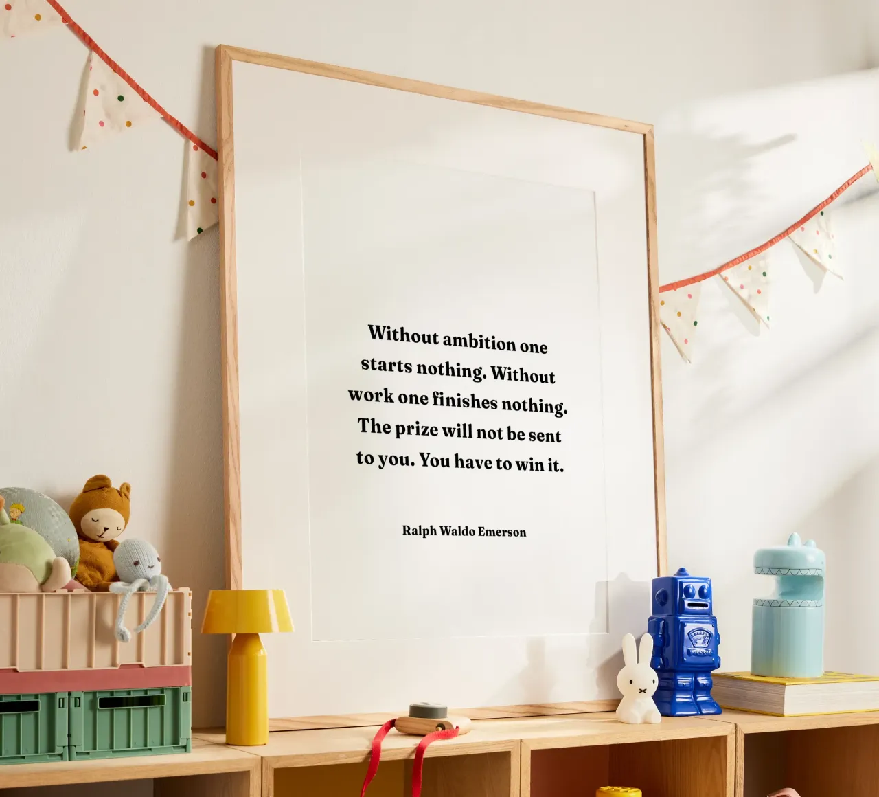 Sans ambition, on ne commence rien citation hahnemühle de Paigaam Studio