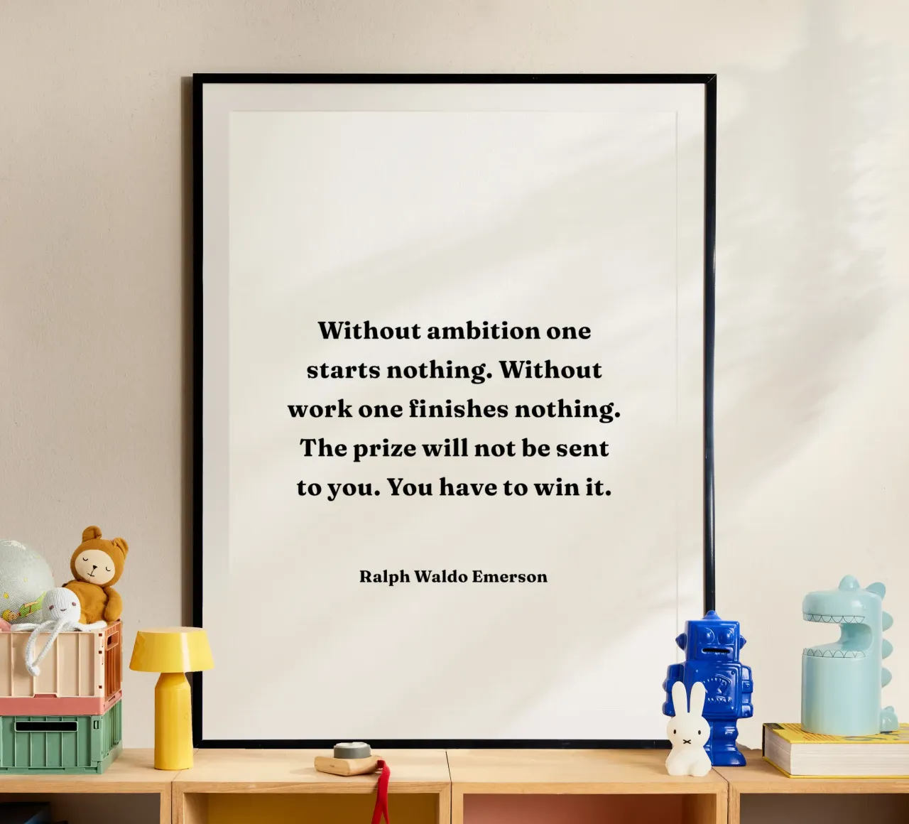 Sans ambition, on ne commence rien citation hahnemühle de Paigaam Studio
