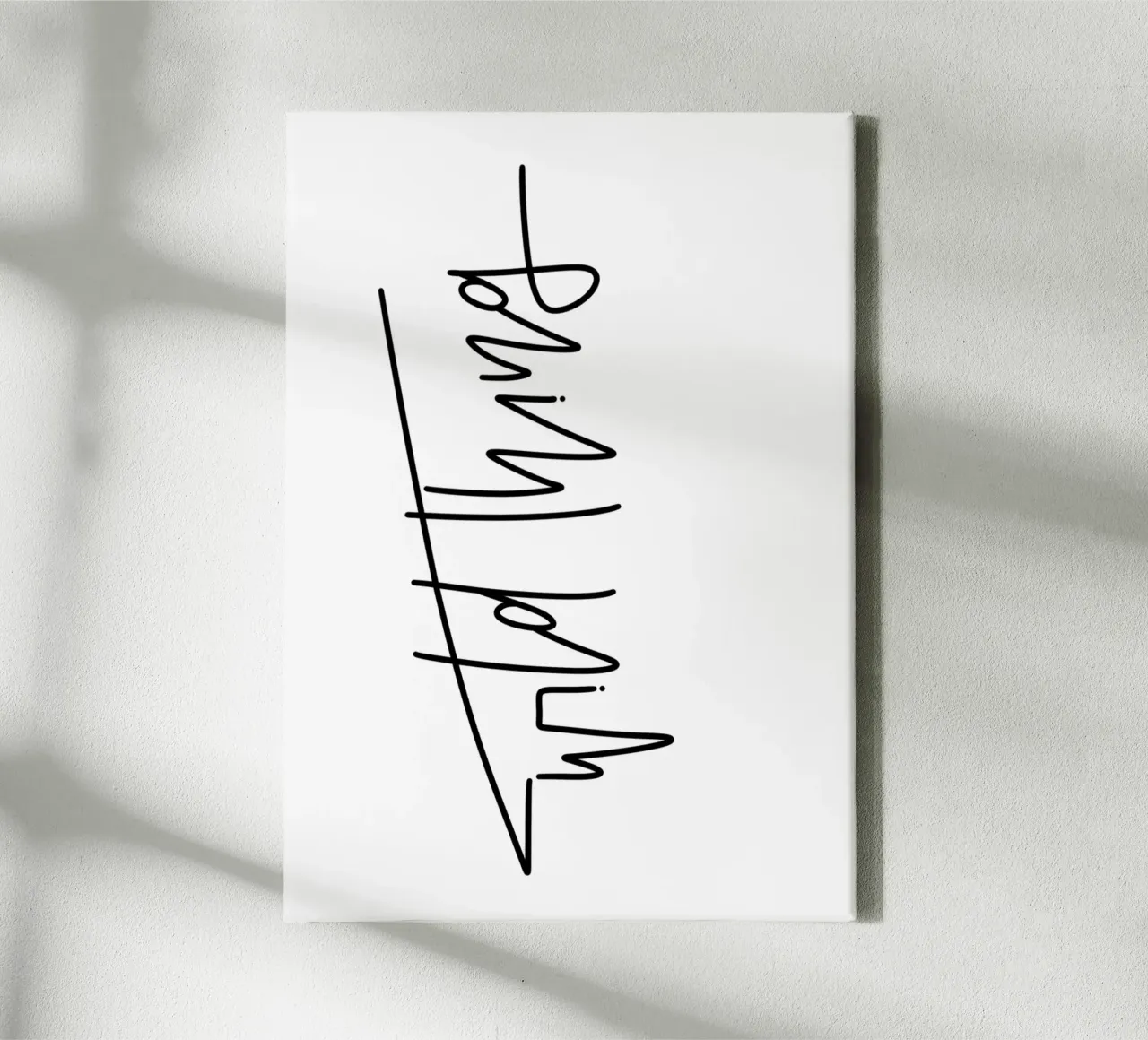 wild thing tela con Cornice a cassetta da LIMITED EDITION LETTERS