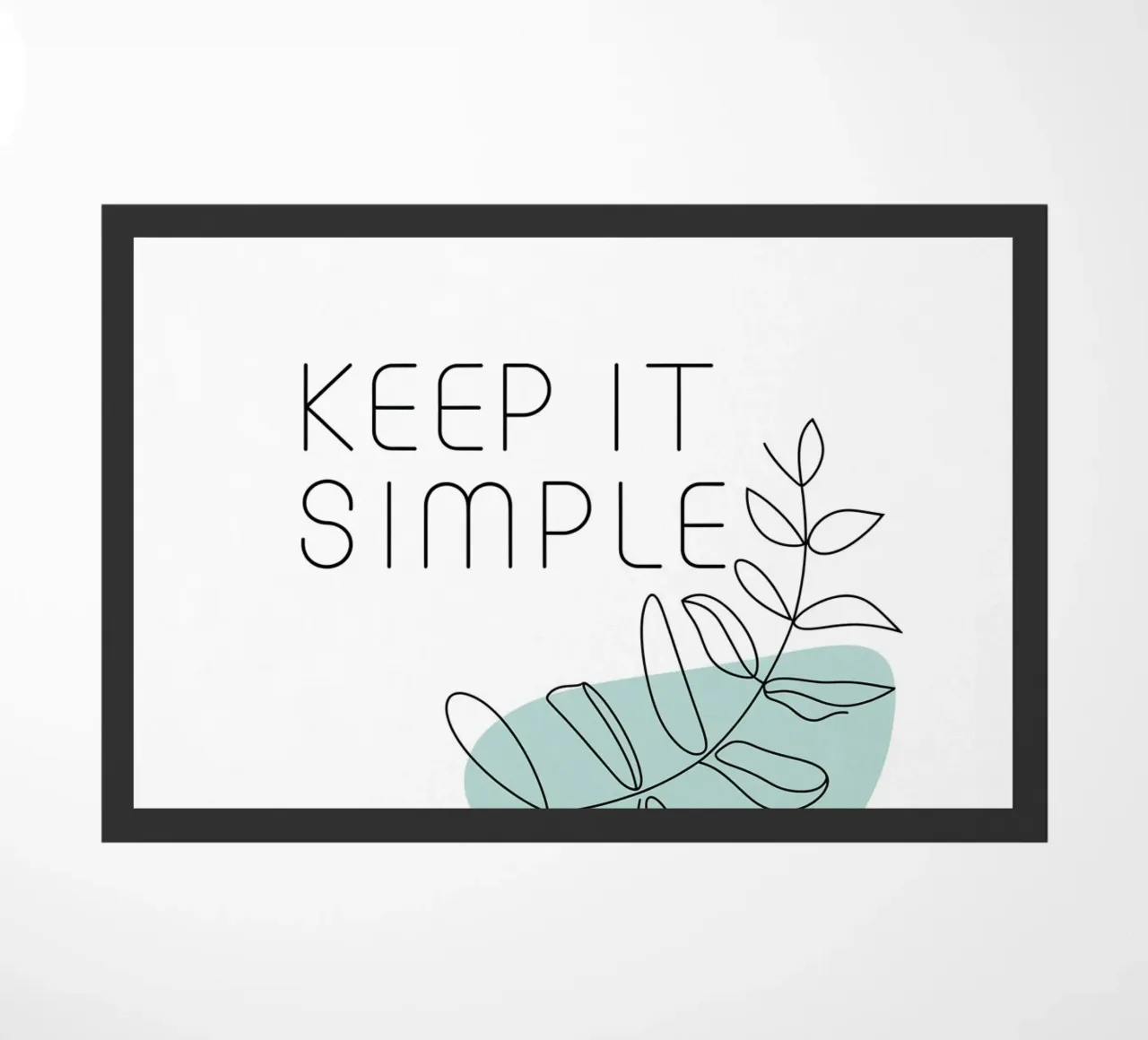 Keep It Simple doormat by logic