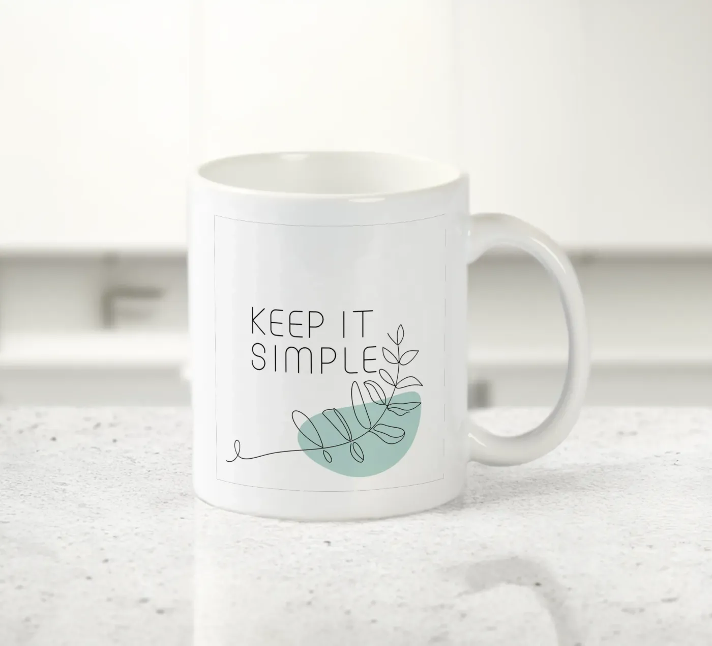 Keep It Simple mug en céramique de logic