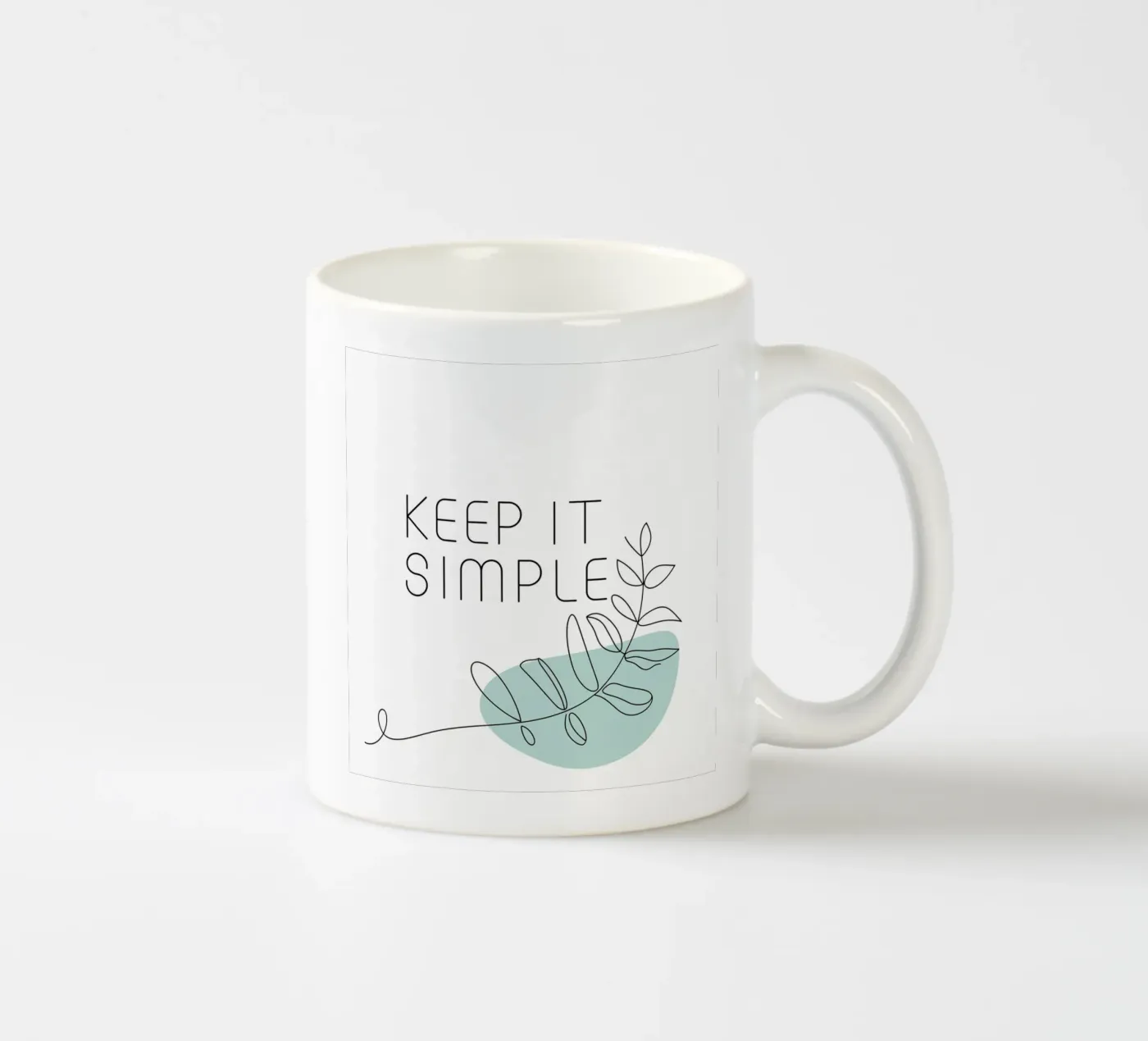 Keep It Simple mug en céramique de logic